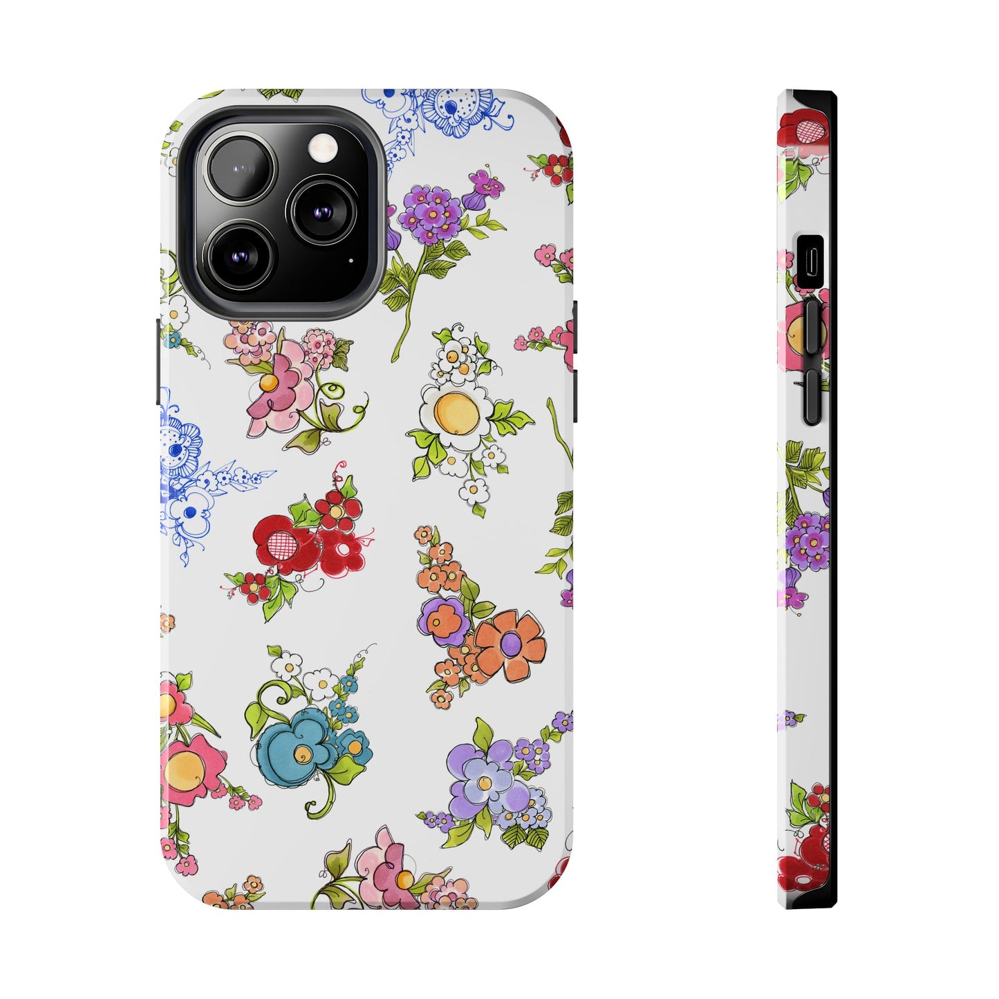 Mixed Bouquets White Phone Case