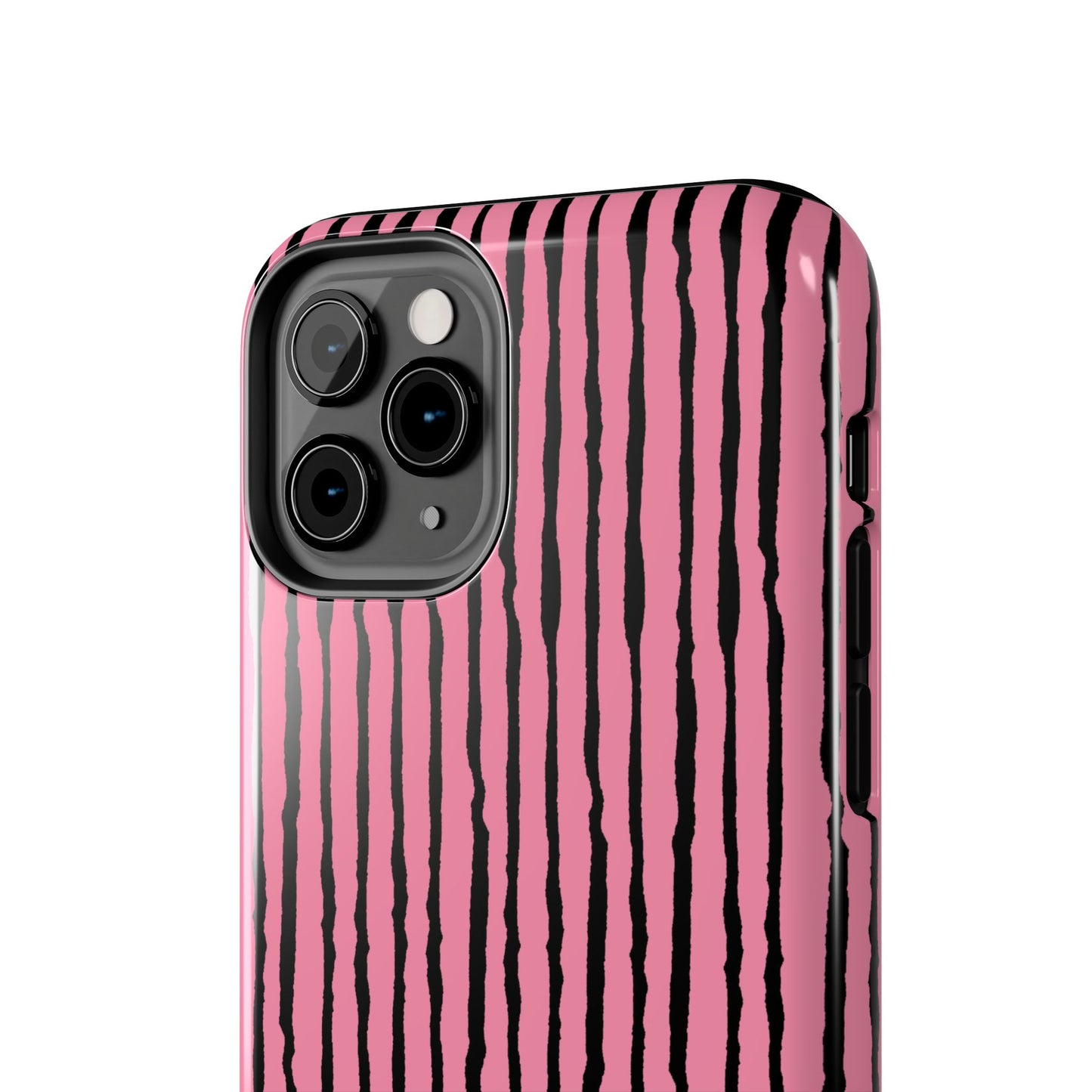 Sorta Stripe Pink / Black Phone Case