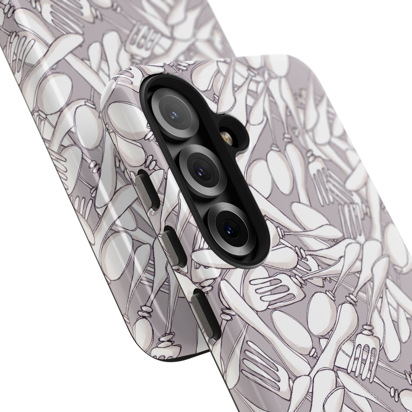 Silverware Wars Silver Phone Case