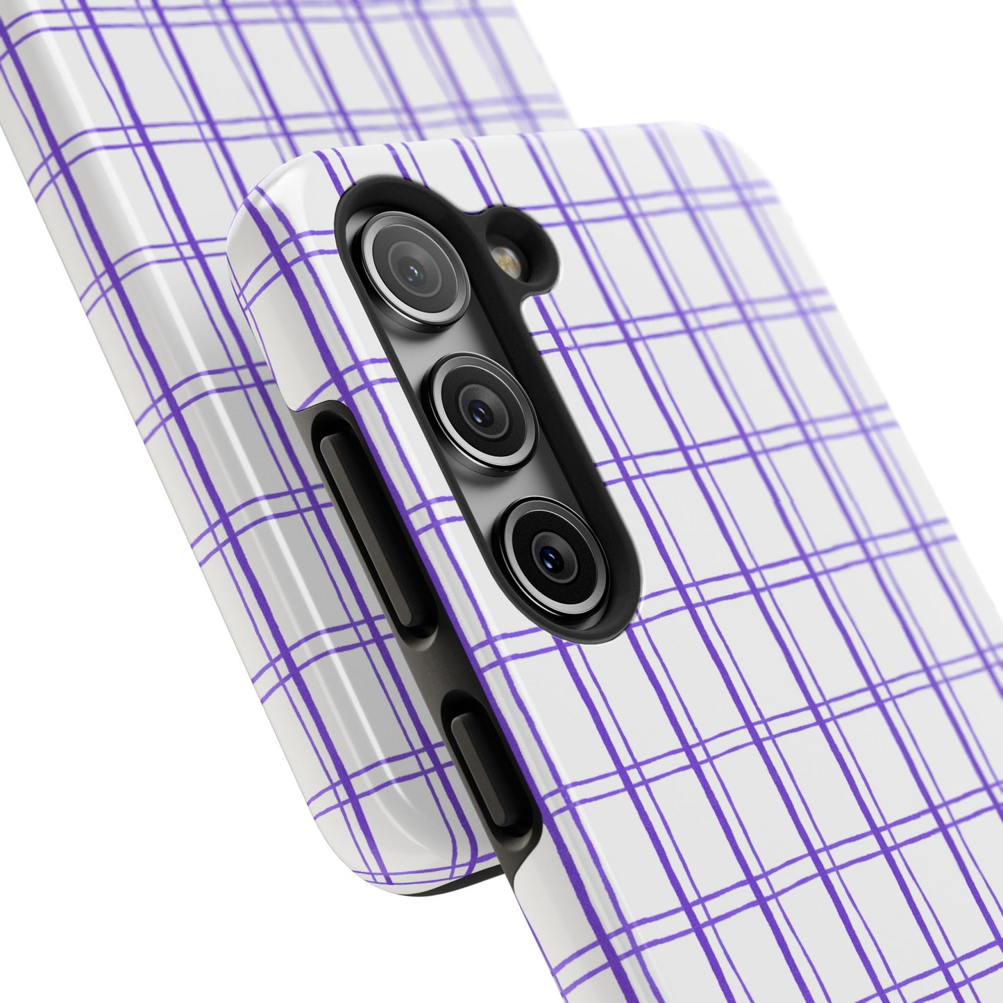 Kitchen Plaid White / Blue Phone Case