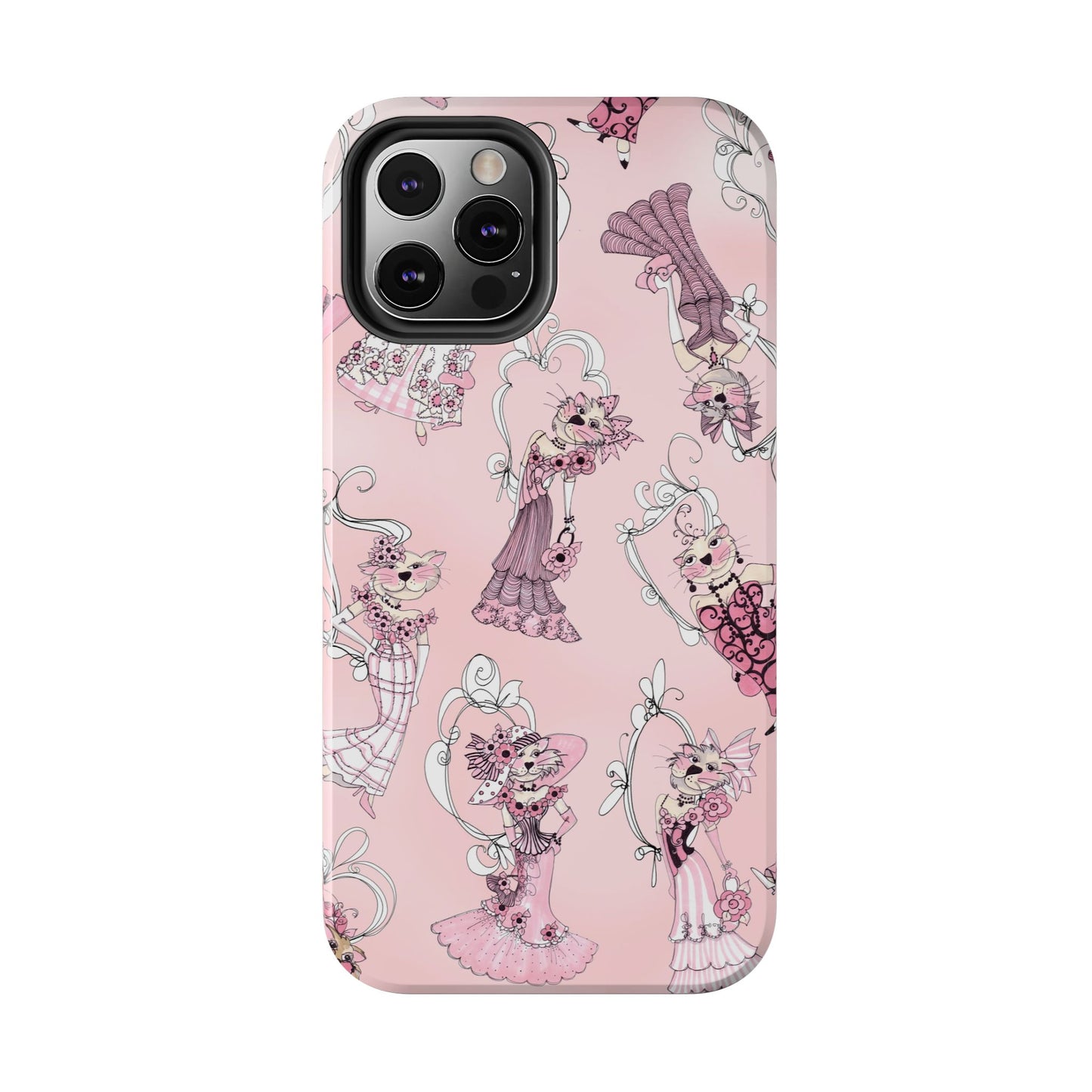 Lady Cats Tossed Phone Case