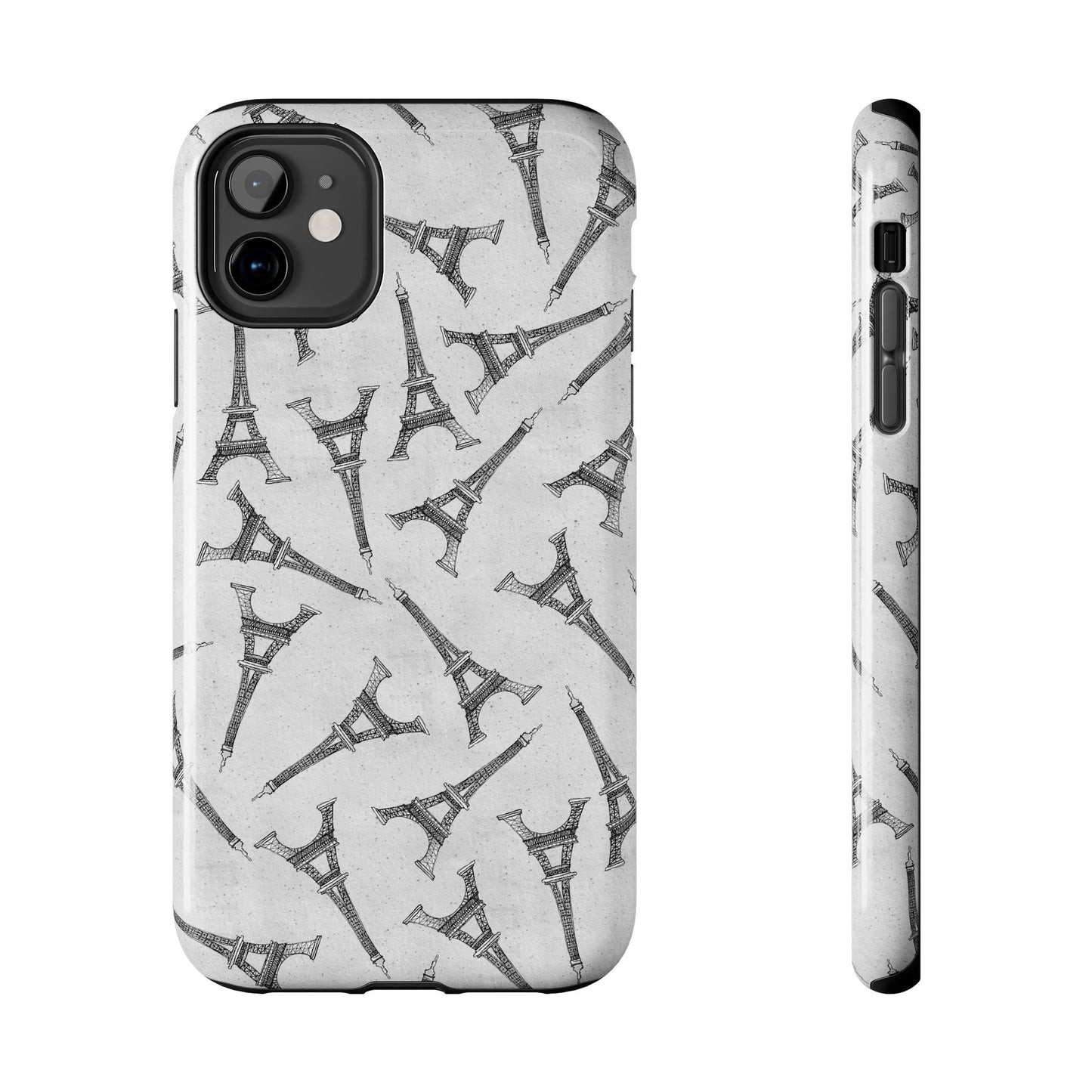 Eifelesque Silver Phone Case