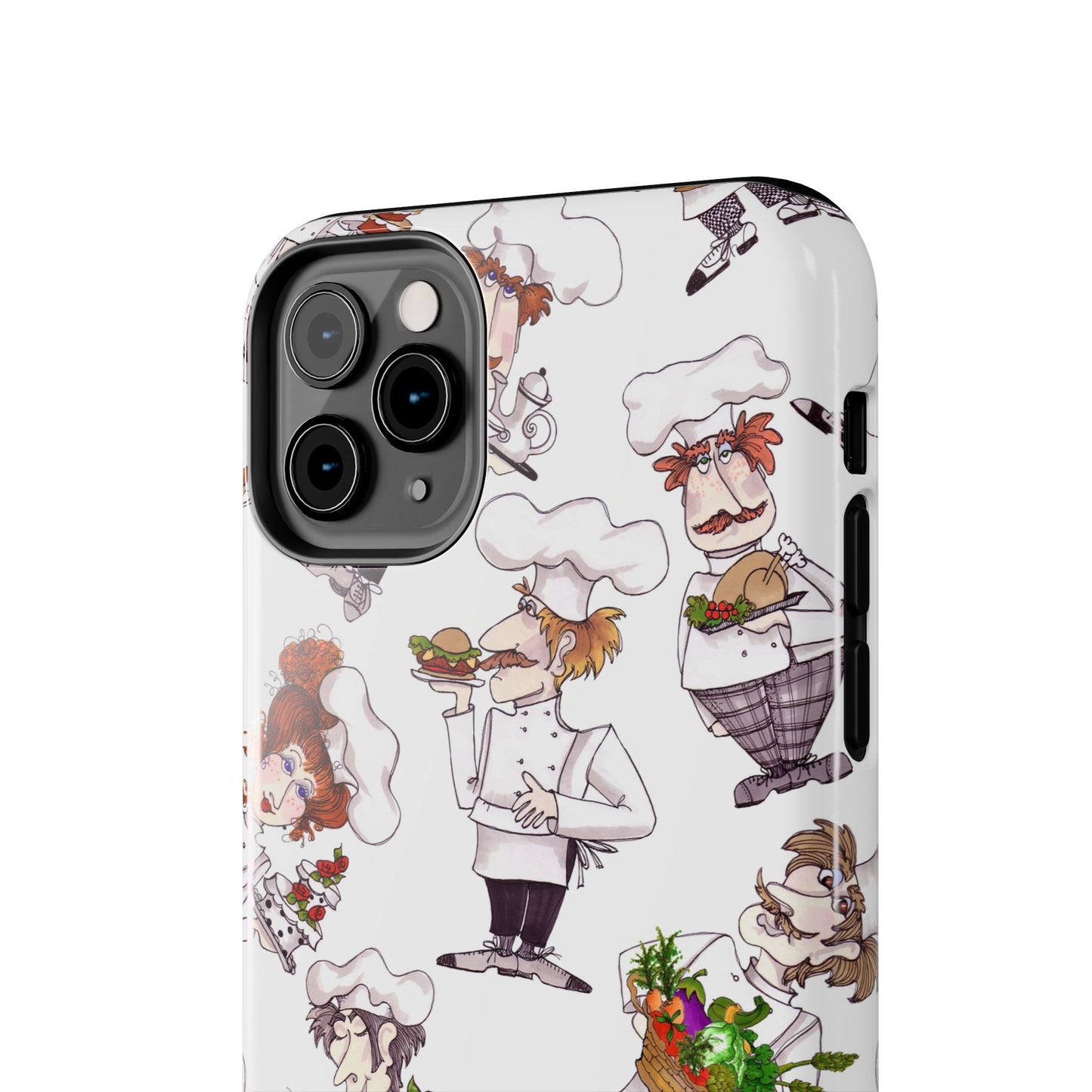 Tossed Chefs White Phone Case