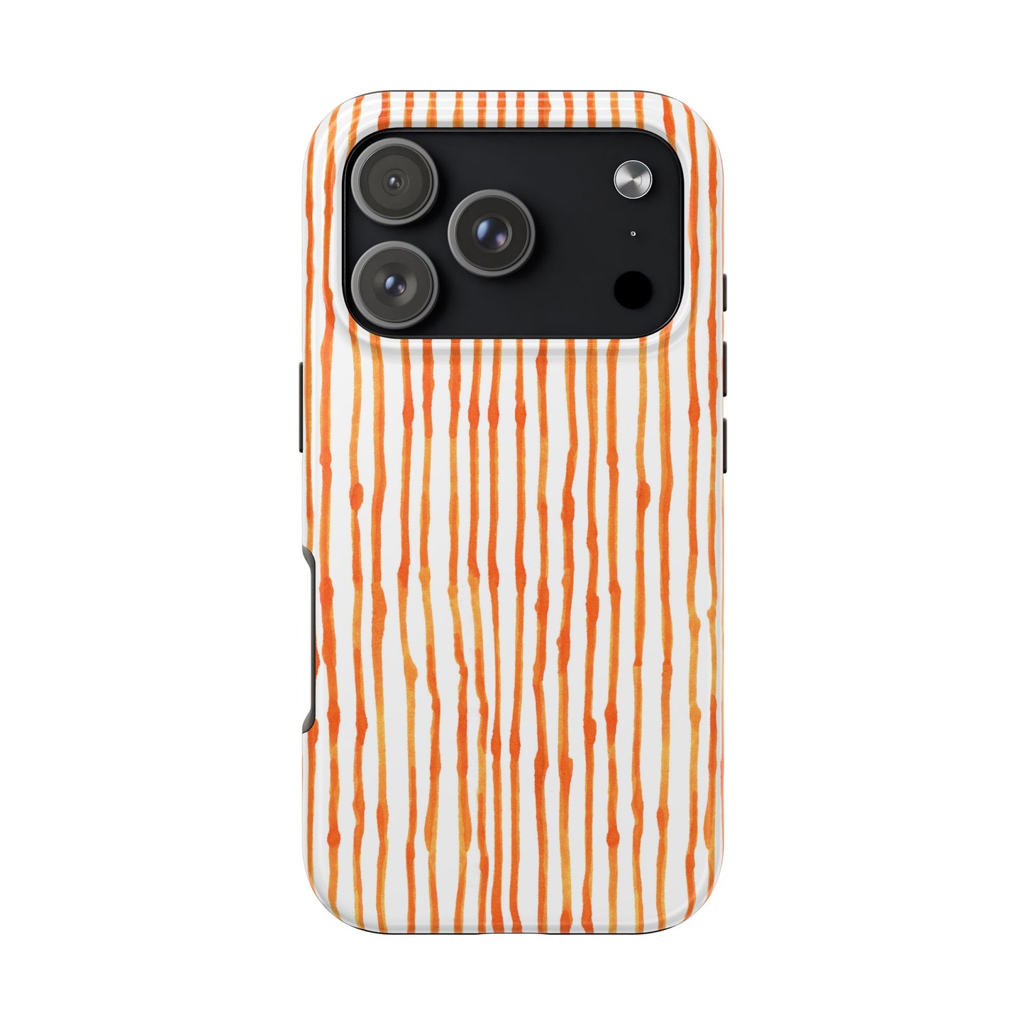 Faux Seersucker Orange / White Phone Case