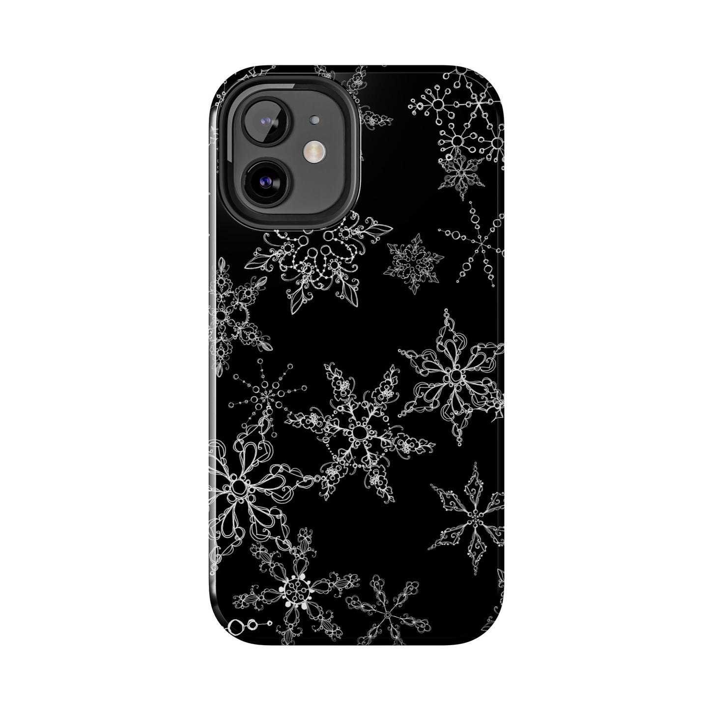Random Flakes Black Phone Case