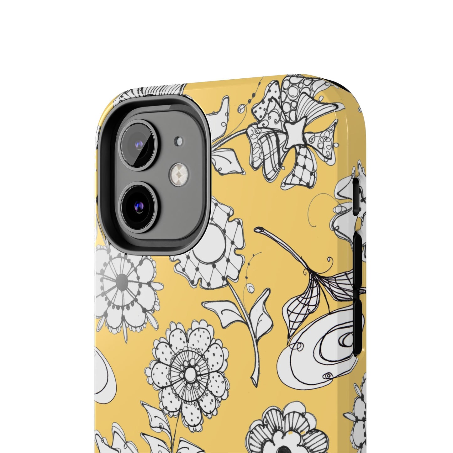 Paper Posies Yellow Phone Case
