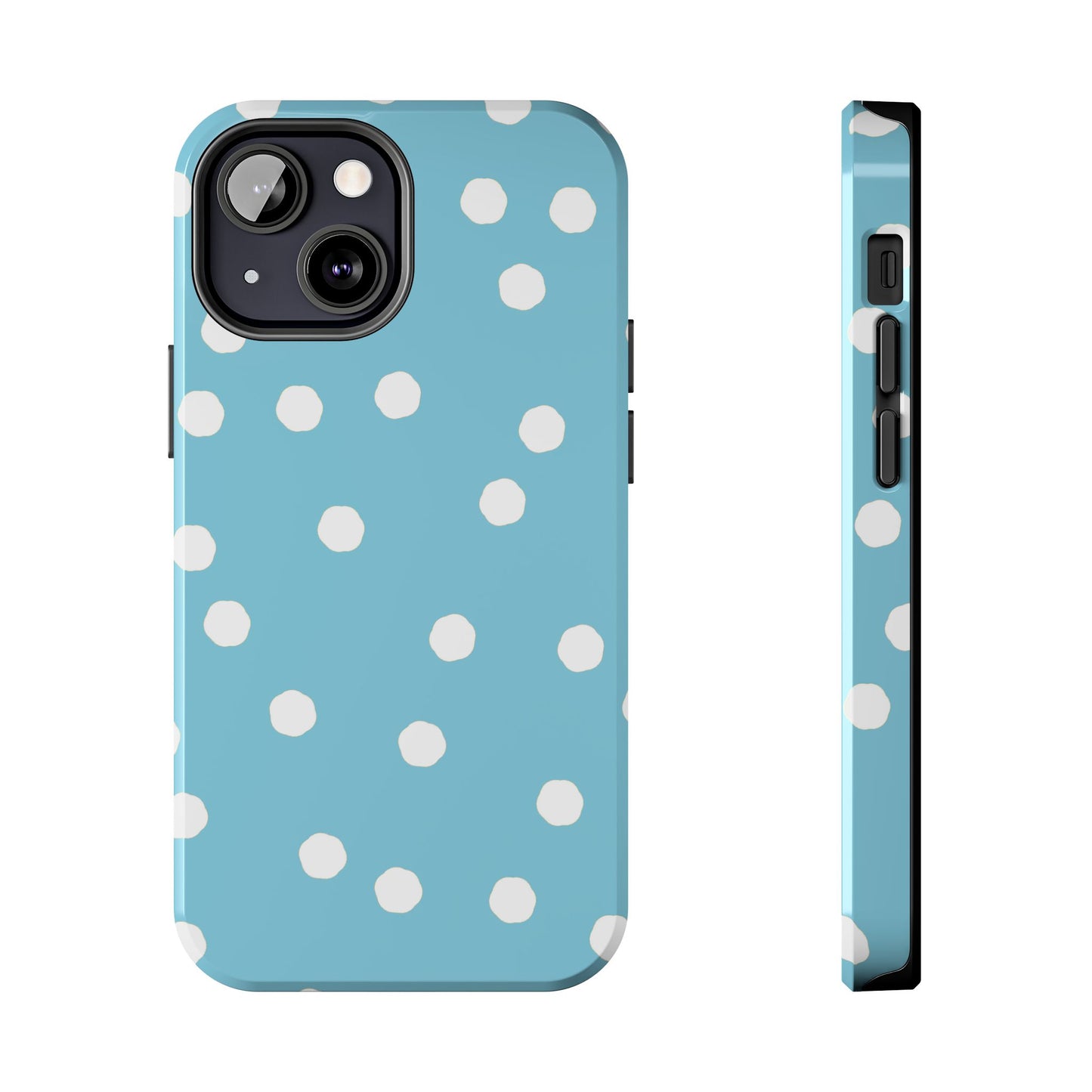 Jumbo Dots Turquoise / White Phone Case