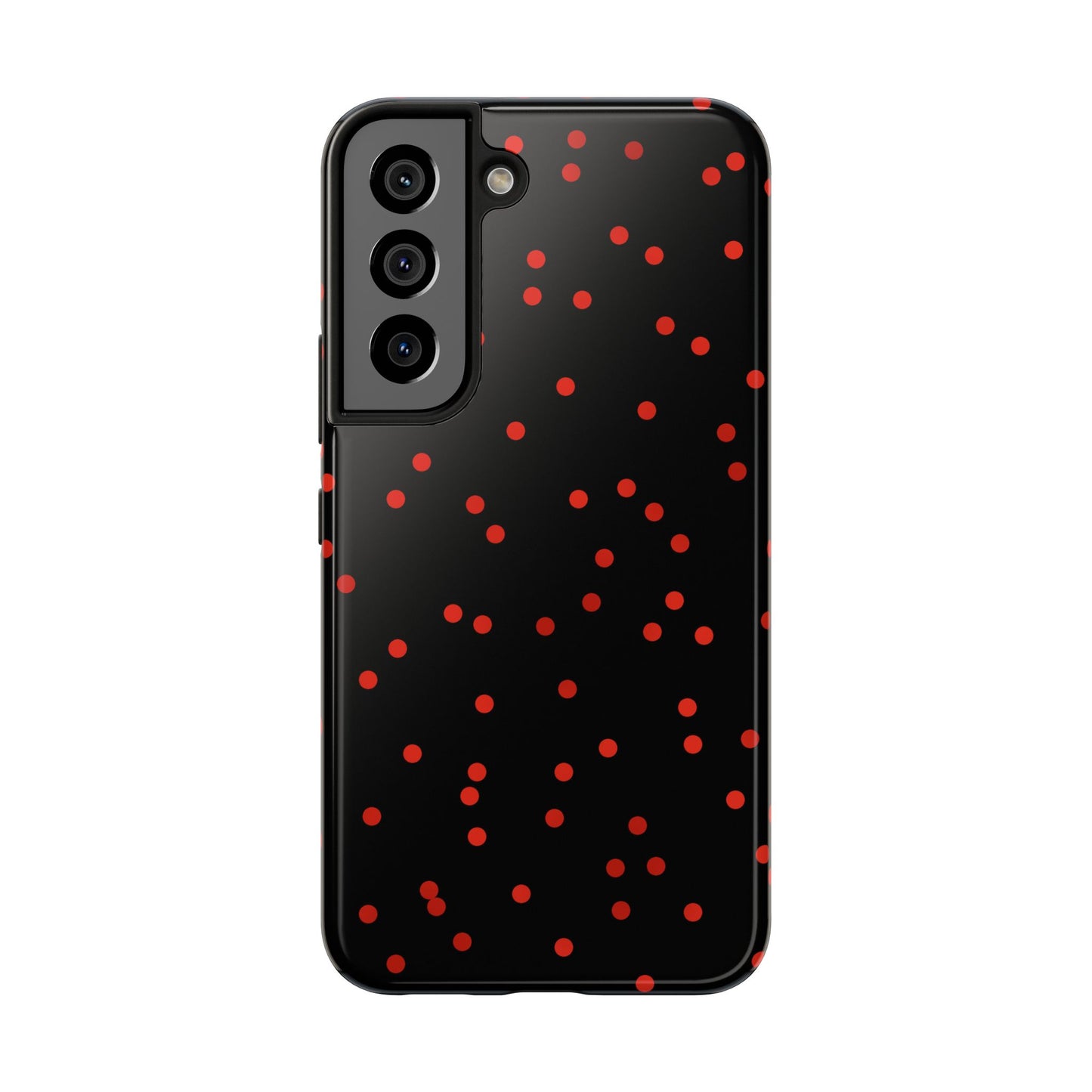 Space Dots Black / Red Phone Case