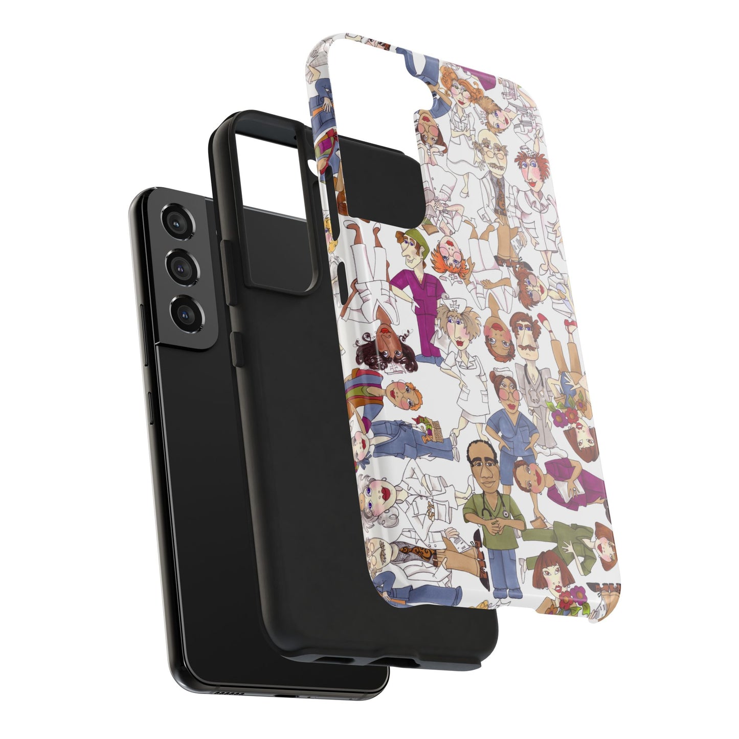 Diverse Nurse White Phone Case