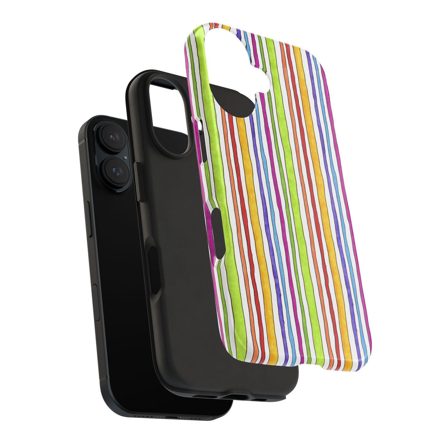 Stripe Fancy White Phone Case