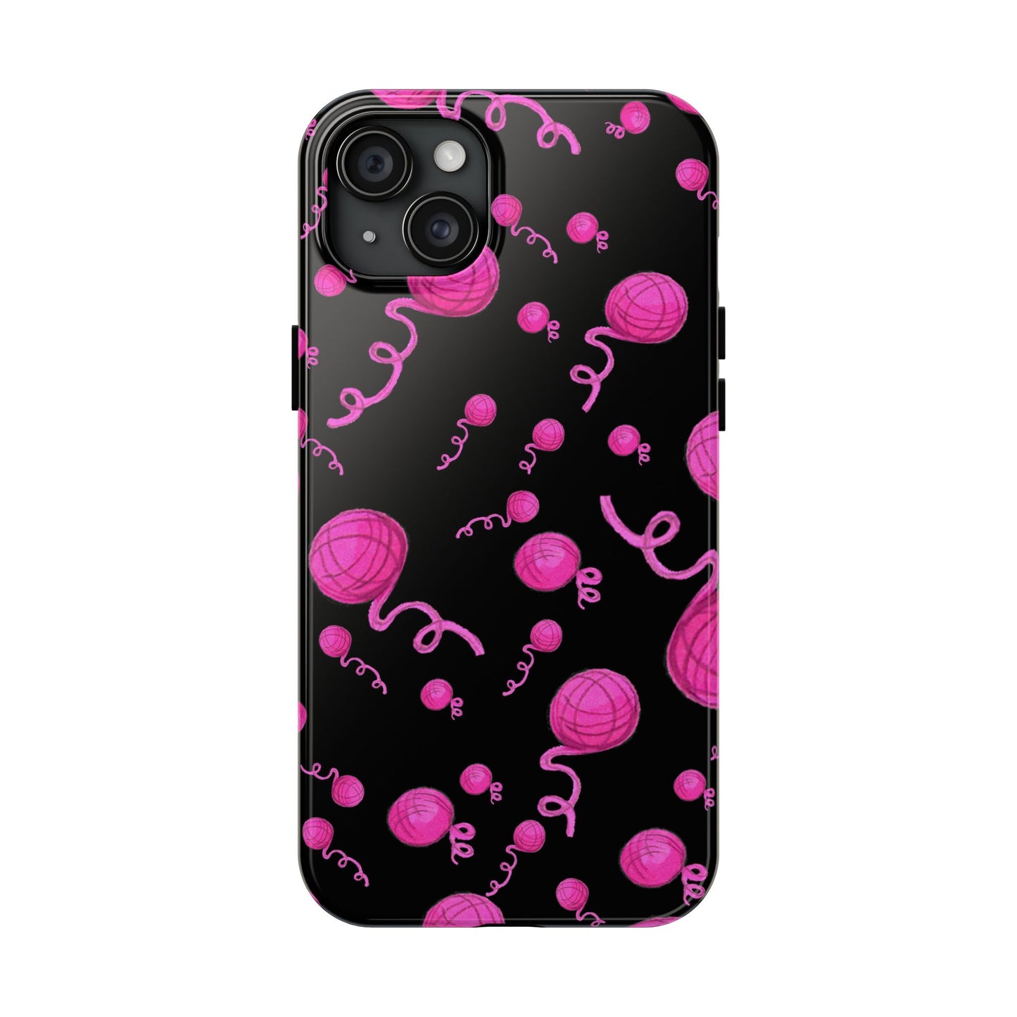 Yarniverse Black / Pink Phone Case