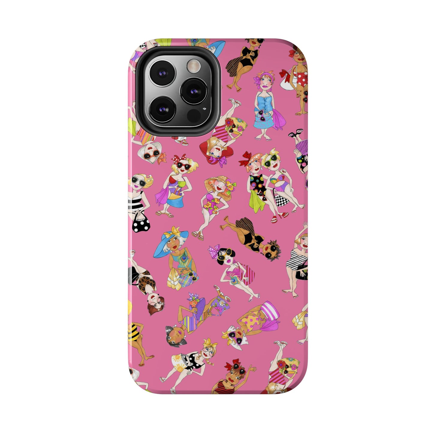 Tossed Beauties Pink Phone Case