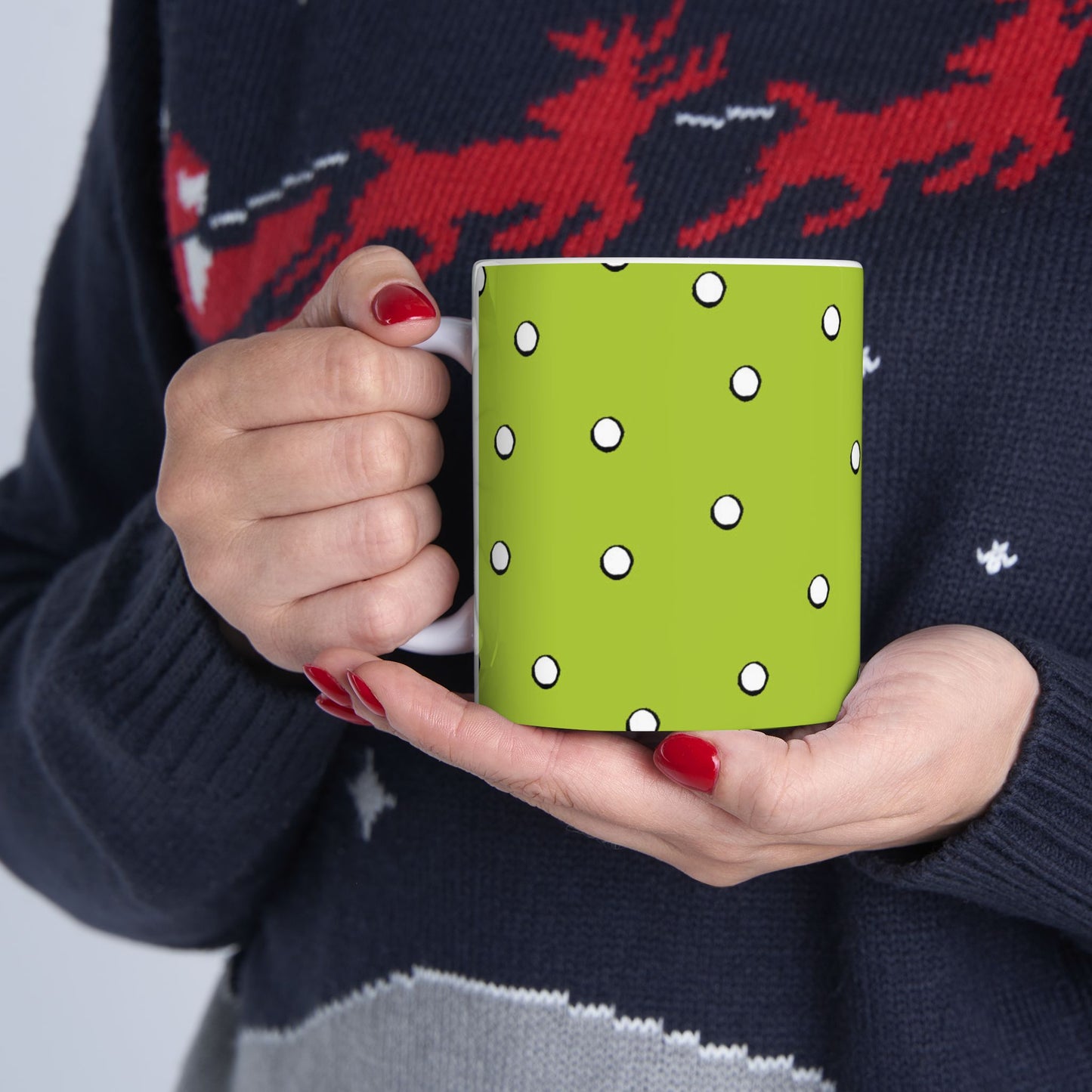 Dark Dots Lime Cup