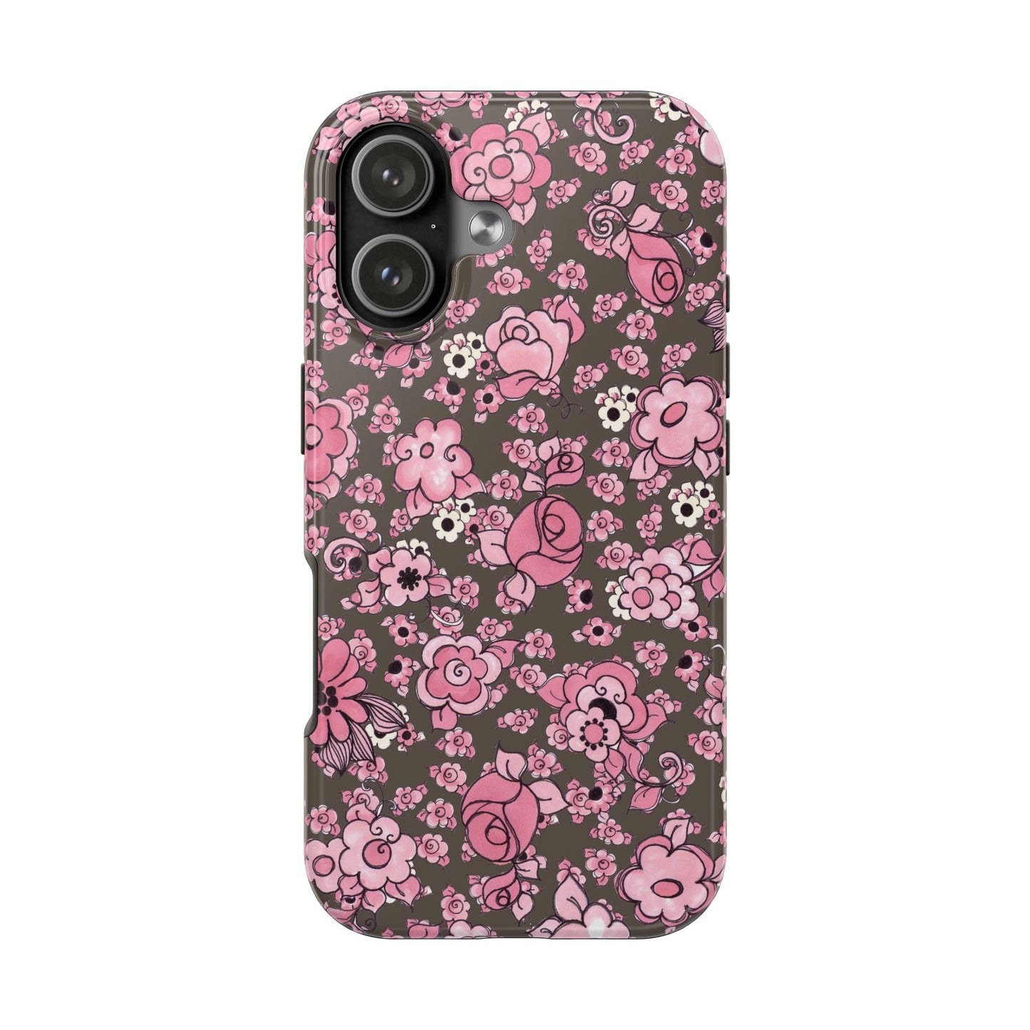 Profuse Posies Mocha Phone Case