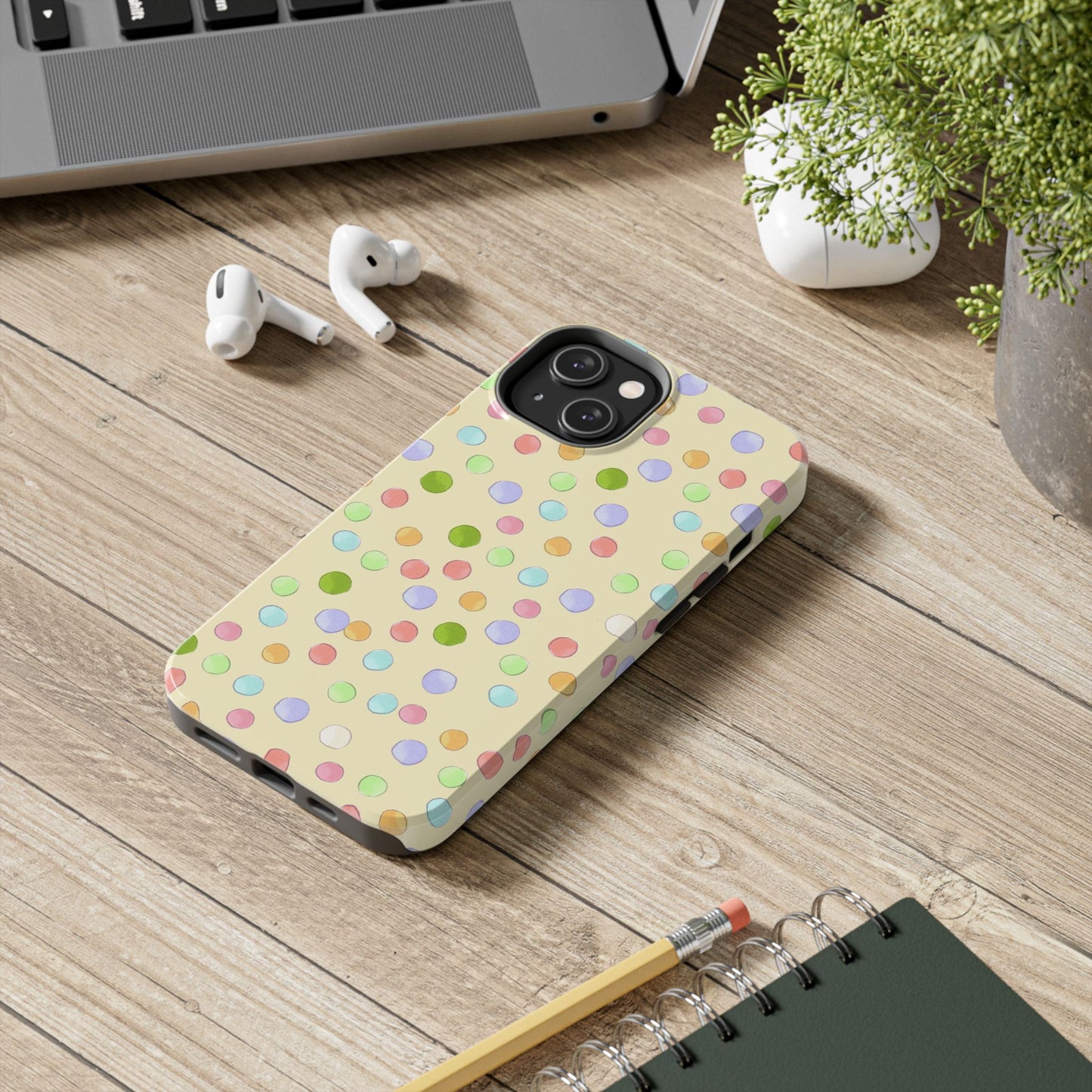 Happy Dots Yellow Phone Case
