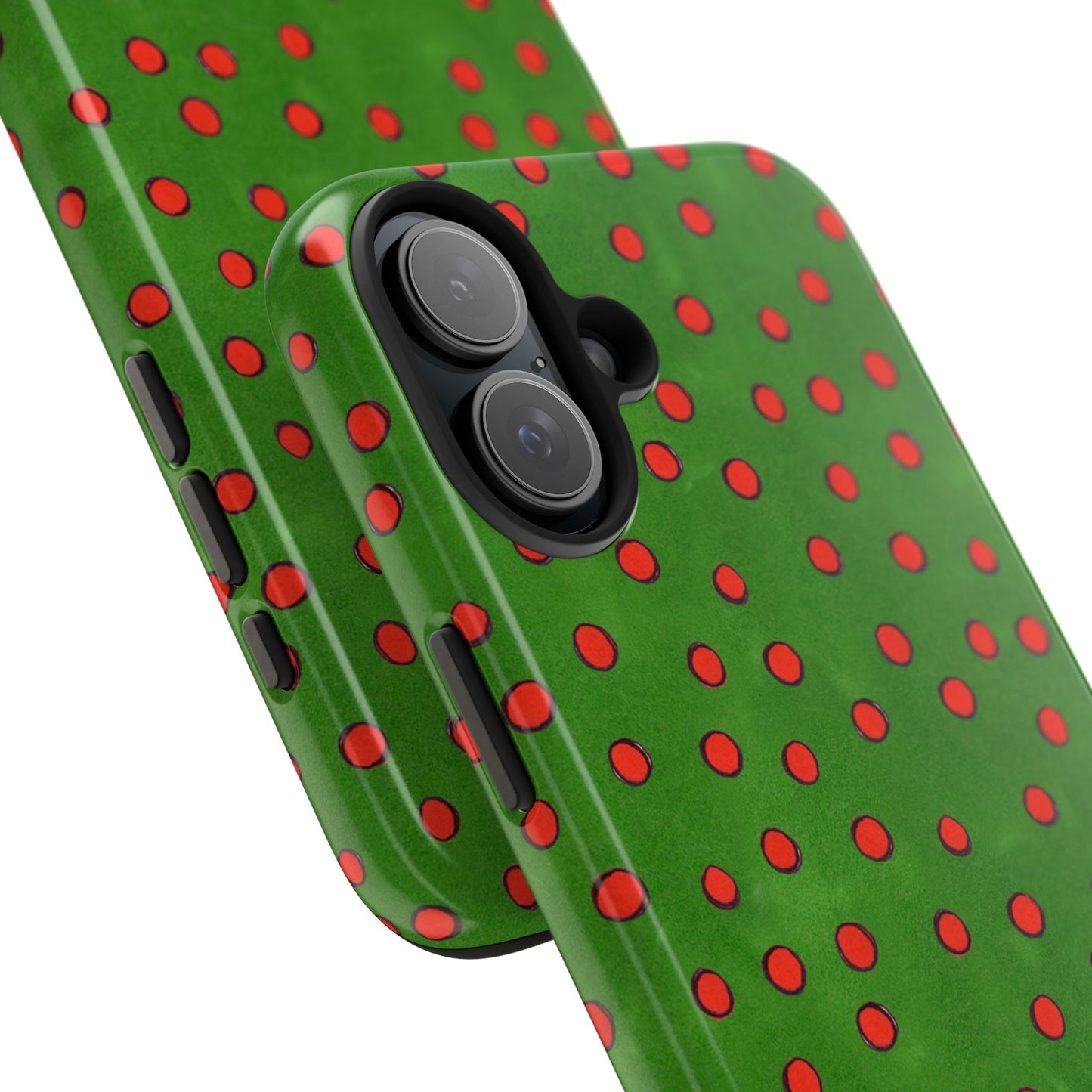 Dinky Dots Green / Red Phone Case