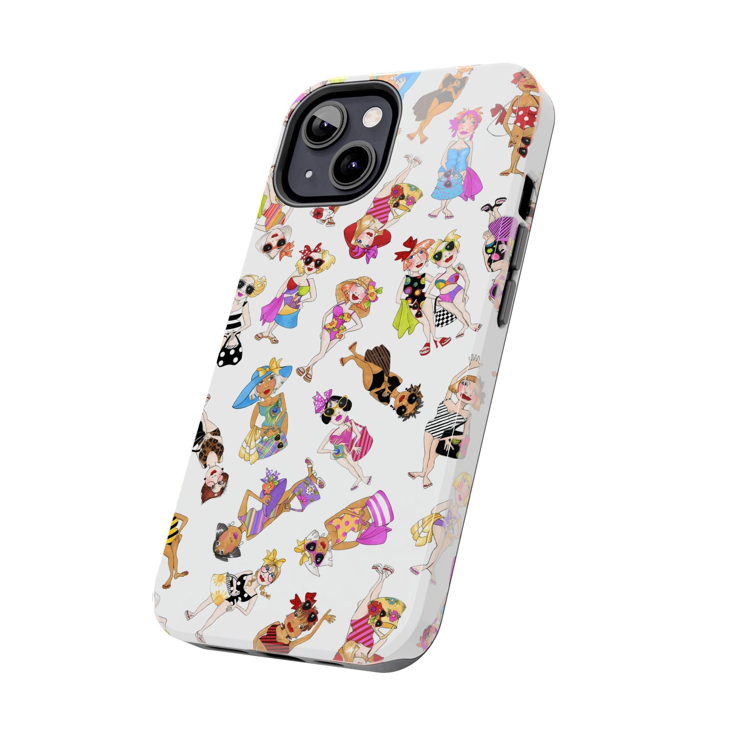 Tossed Beauties White Phone Case