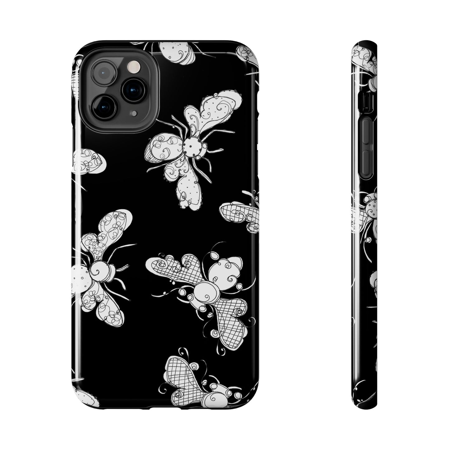 Busy Bee Black Phone Case