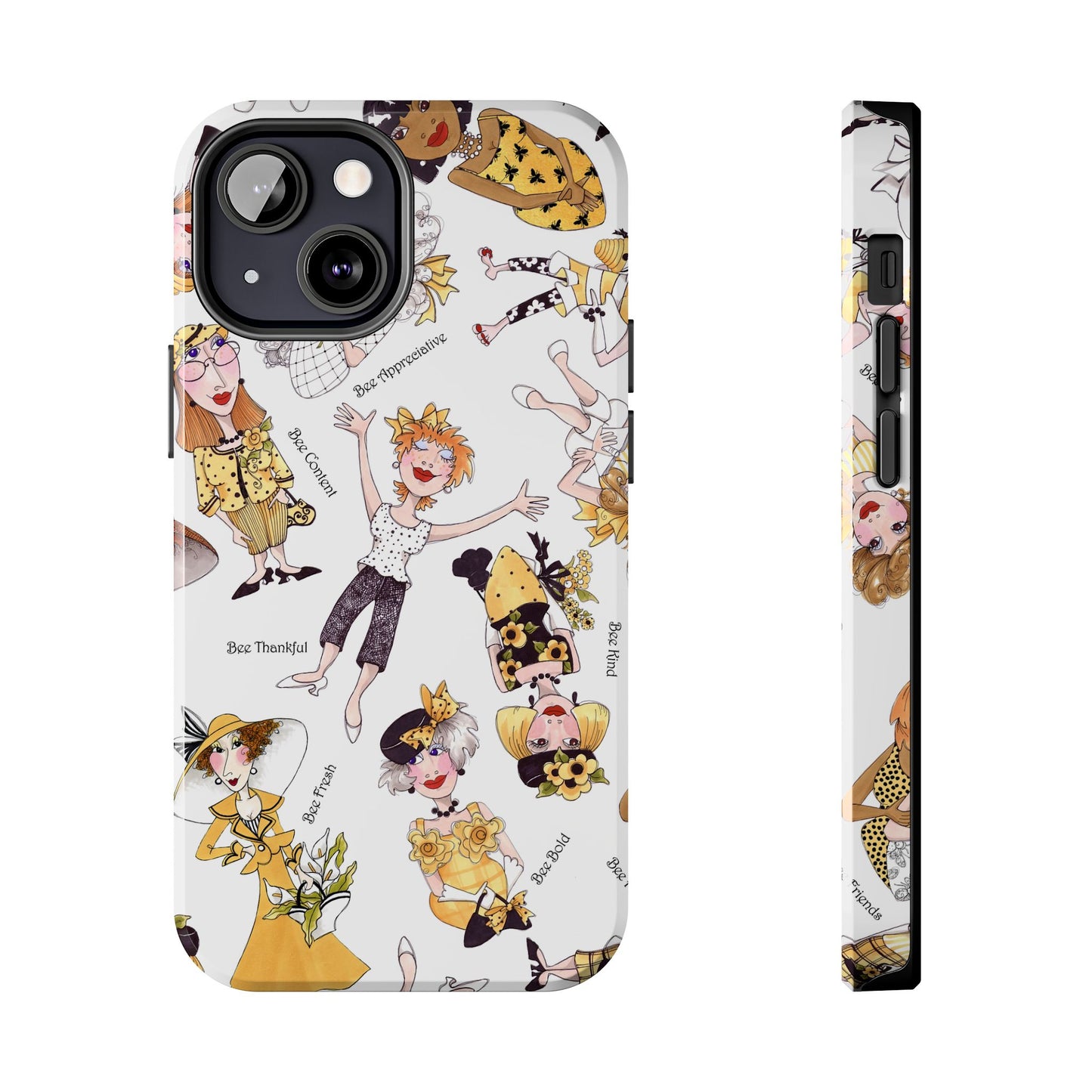 Bee Tossed White Phone Case