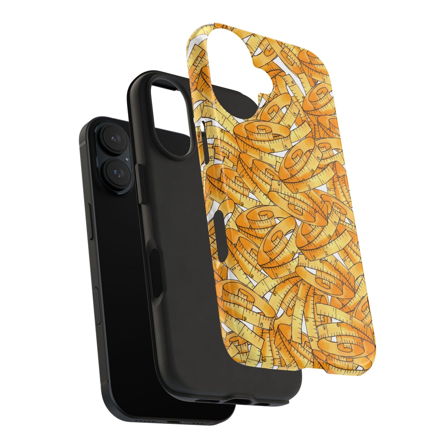 Tape Storm White / Yellow Phone Case