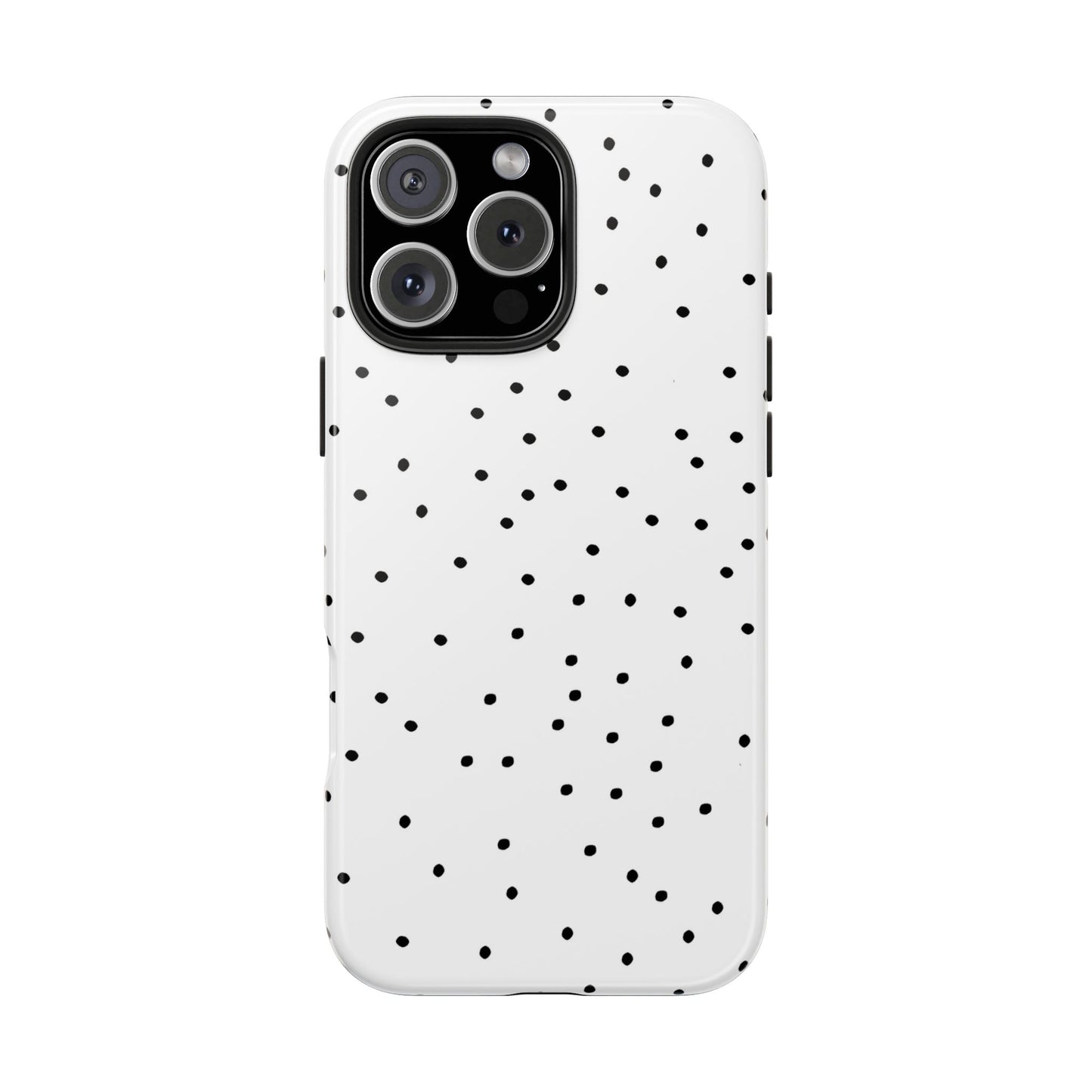 Space Dots White / Black Phone Case