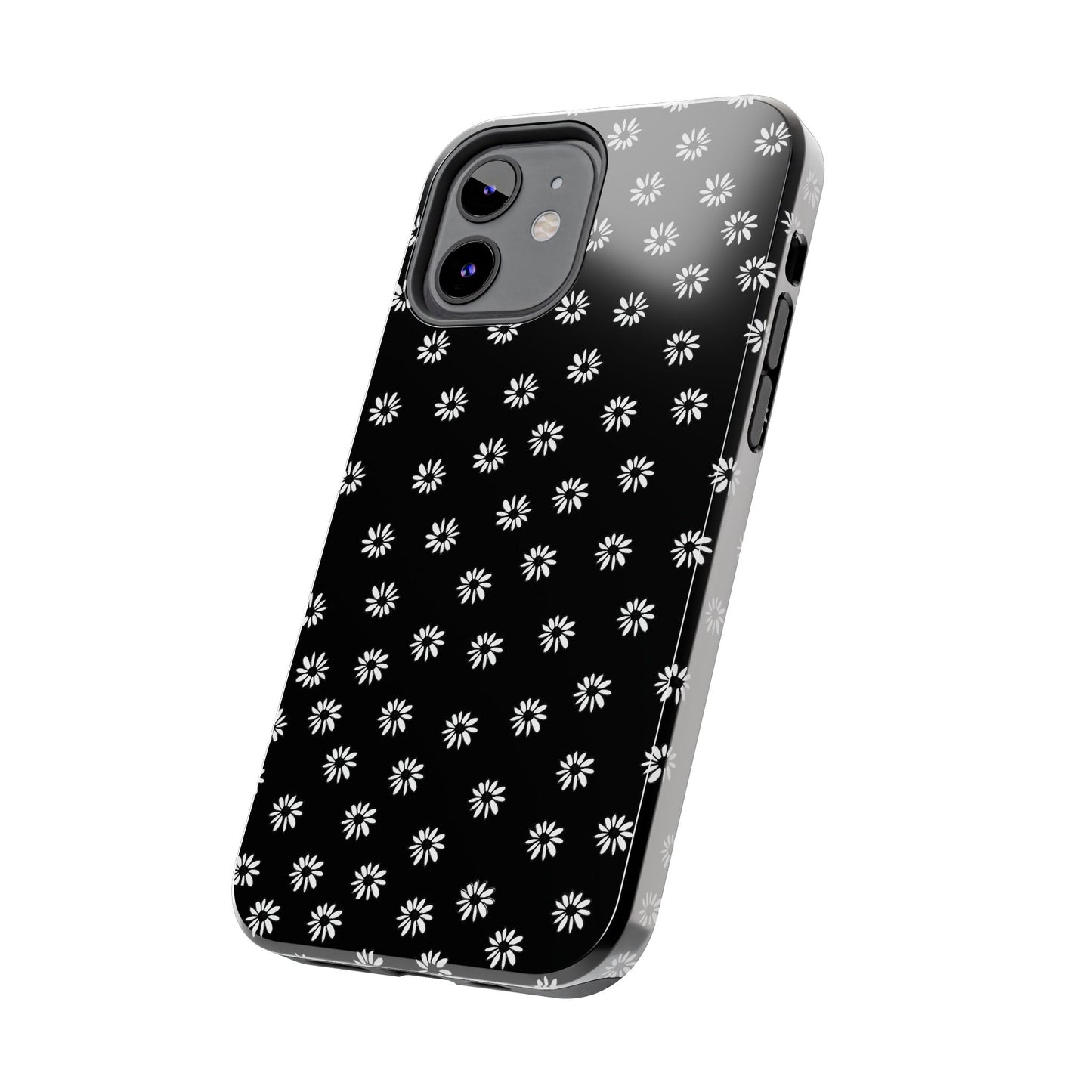 Daisy Dot Black / White Phone Case