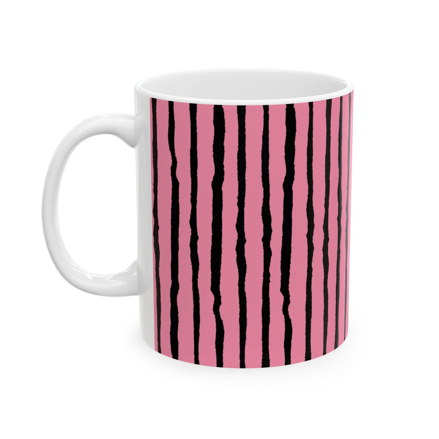 Sorta Stripe Bright Pink / Black Cup