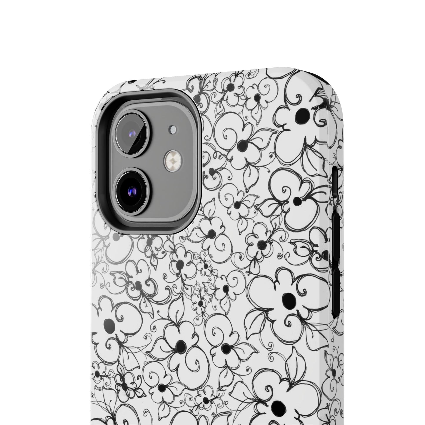 Dog Daisies White Phone Case