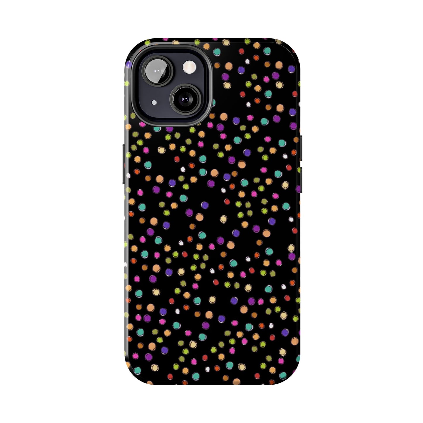 Dog Dots Black Phone Case