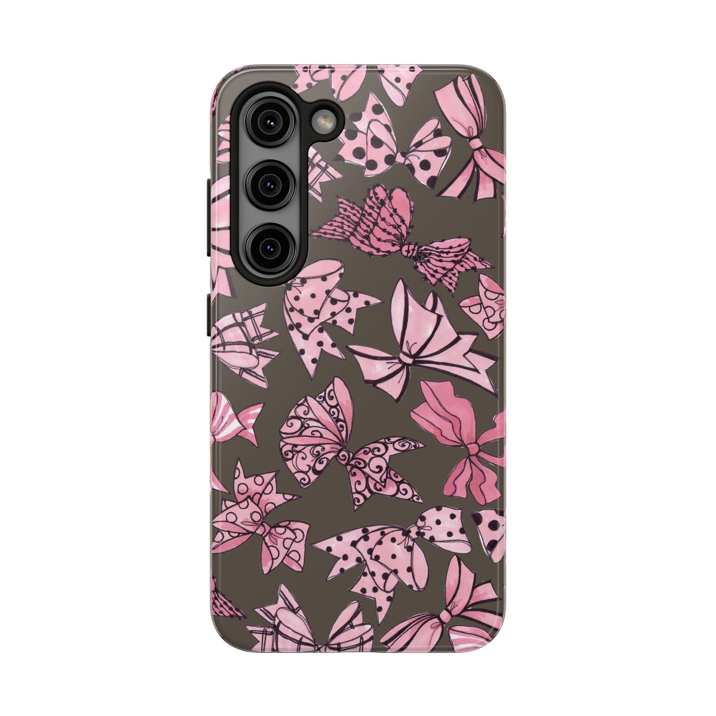 Blushing Bows Mocha Phone Case