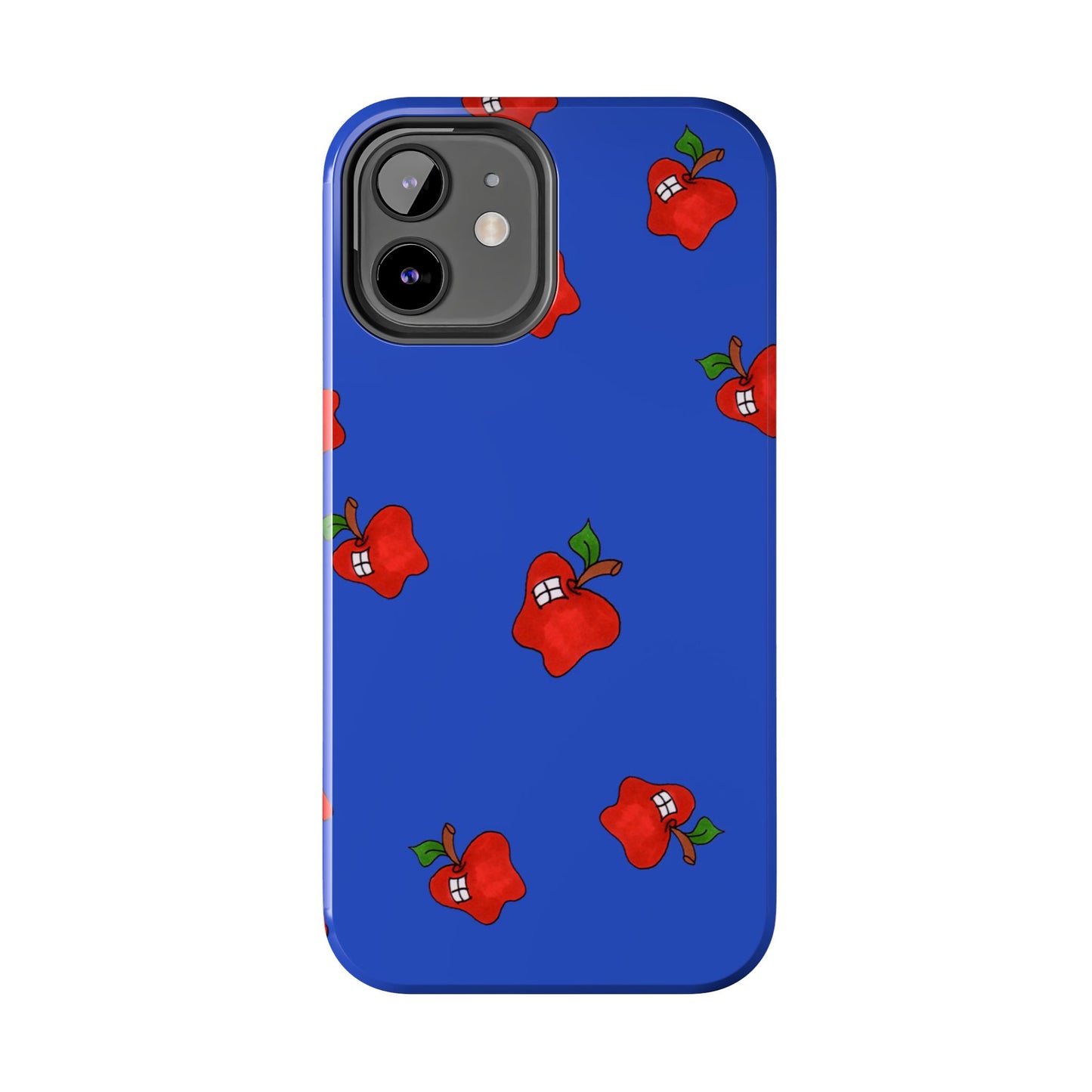 Flying Apples Blue Phone Case