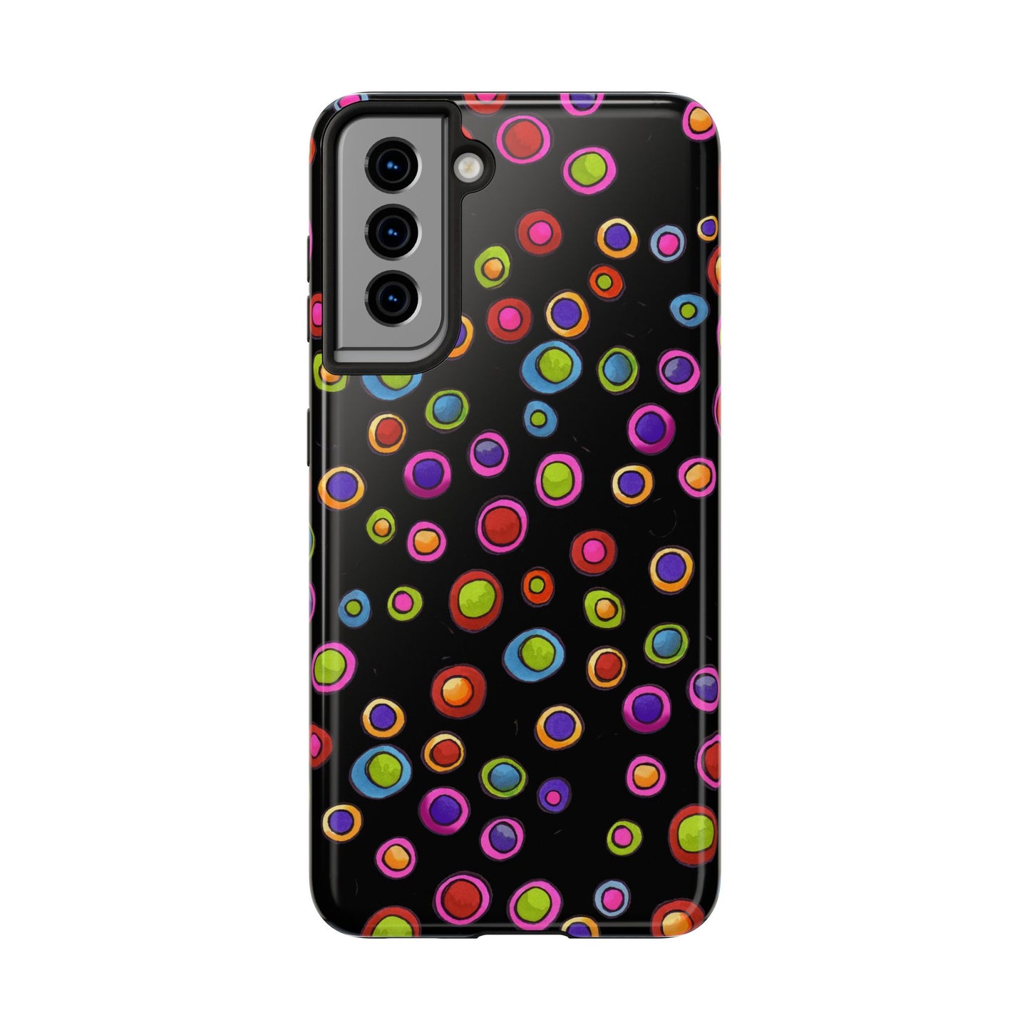 Dopey Dots Black Phone Case