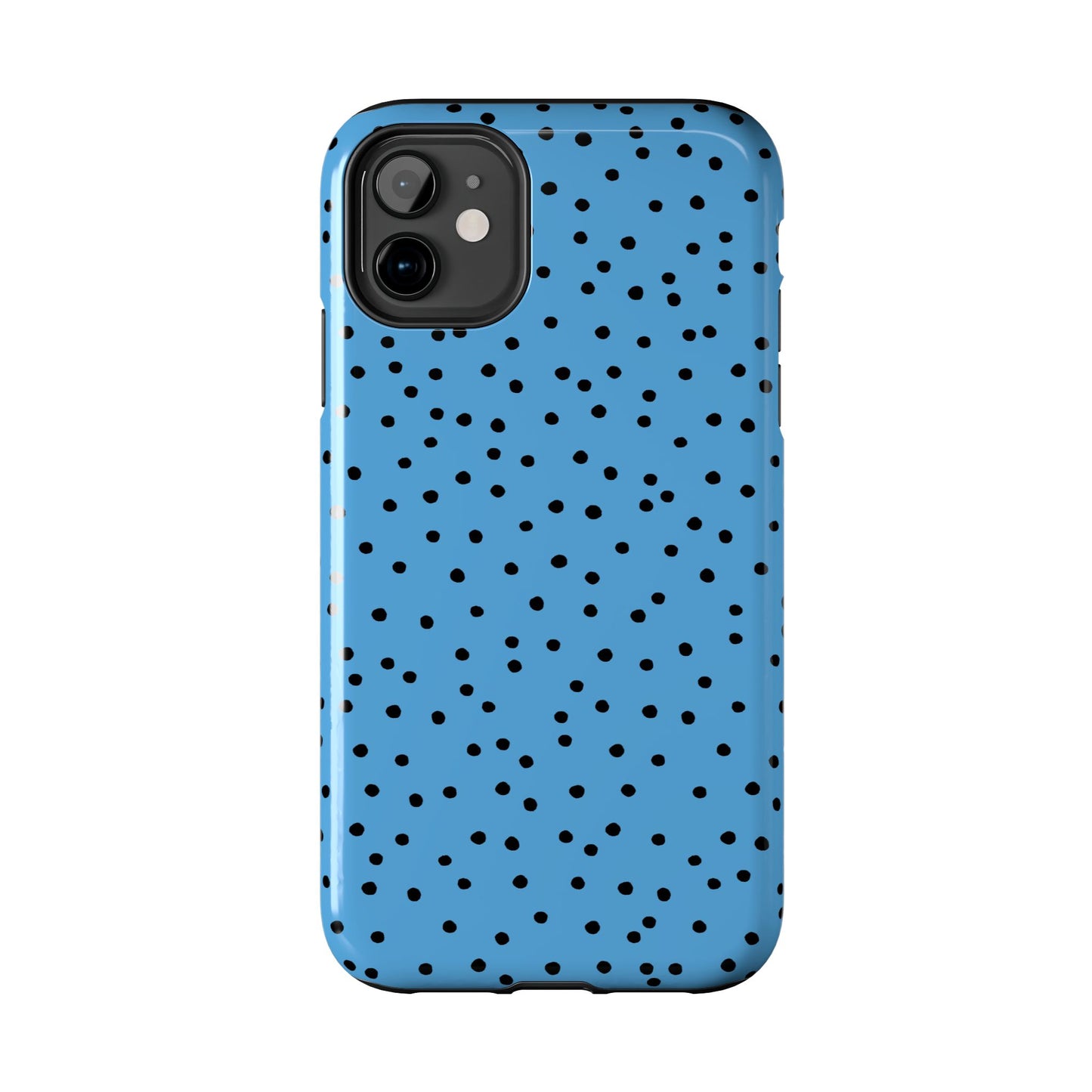Dinky Dots Turquoise / Black Phone Case