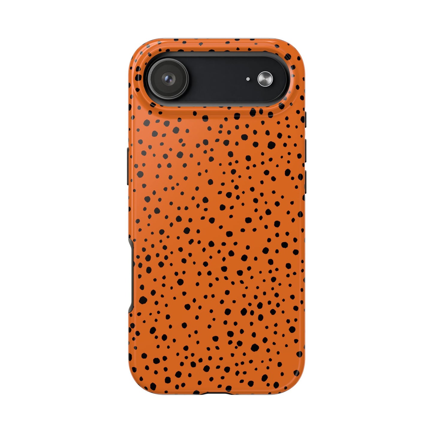 Pepper Dots Orange / Black Phone Case