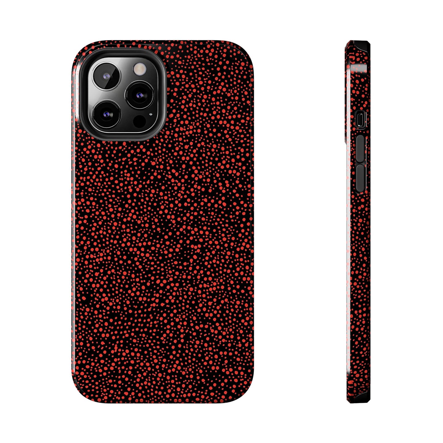 Confetti Red / Black Phone Case