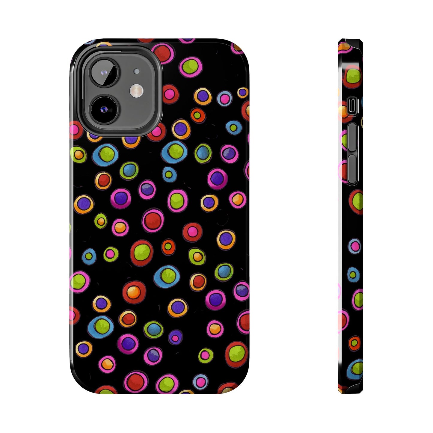 Dopey Dots Black Phone Case