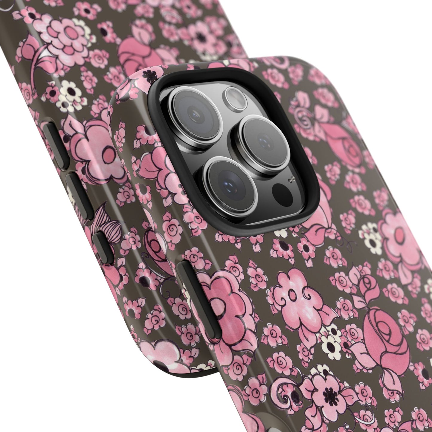 Profuse Posies Mocha Phone Case