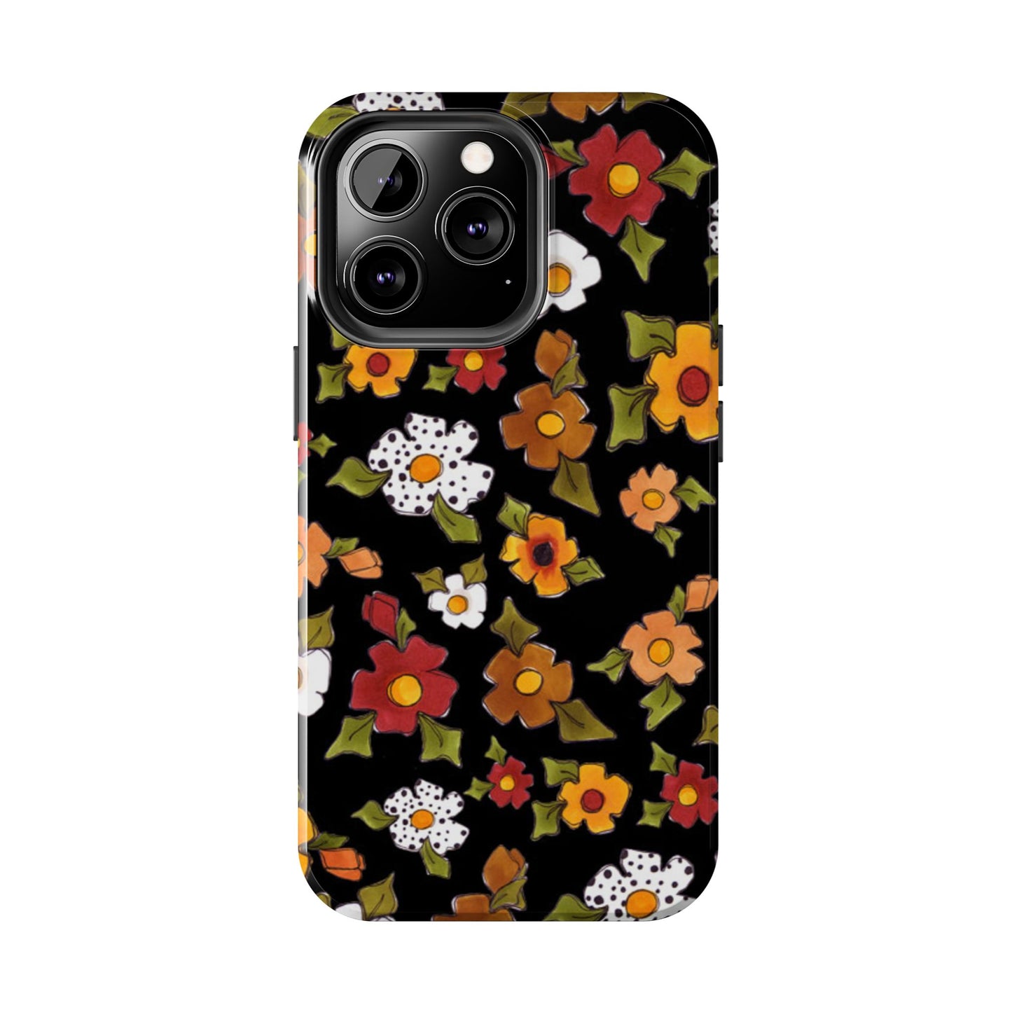Spice Posie Black Phone Case