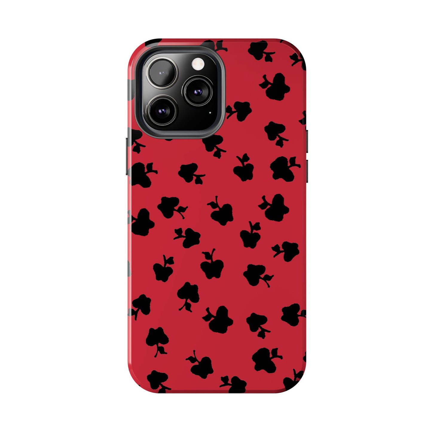 Happy Apples Red / Black Phone Case