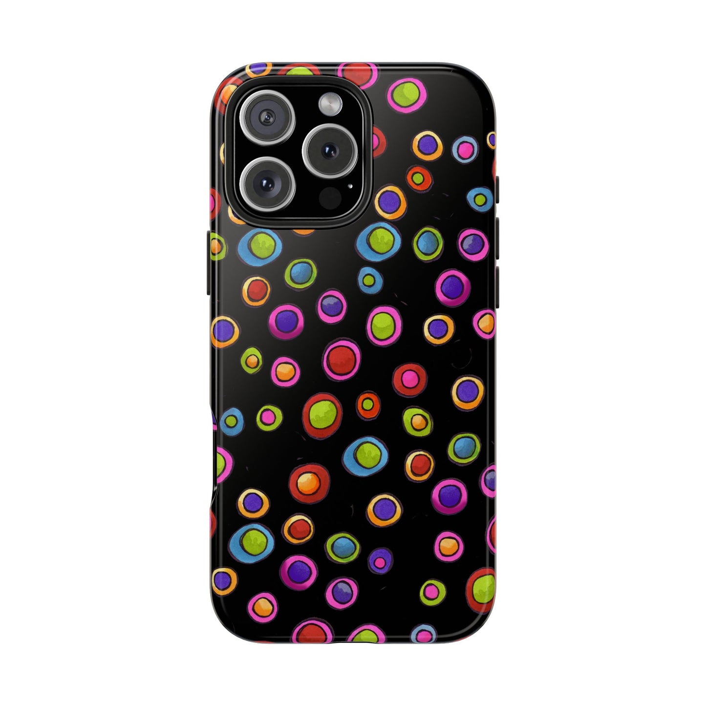 Dopey Dots Black Phone Case