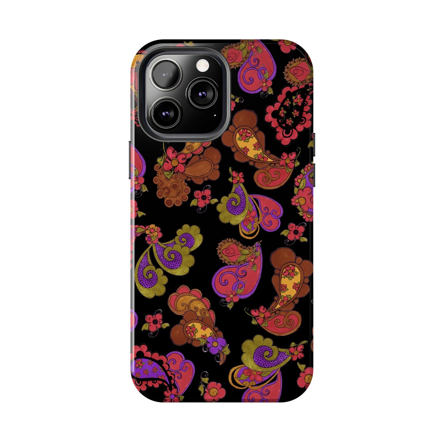 Posie Paisley Black Phone Case