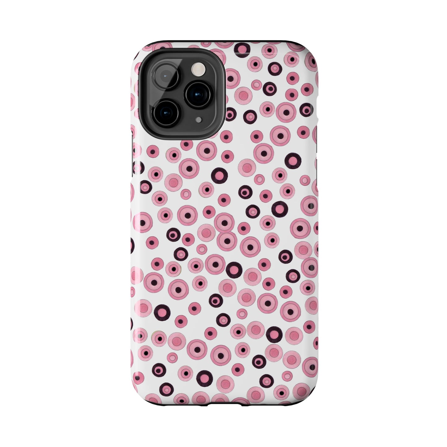 Dots White / Pink Phone Case