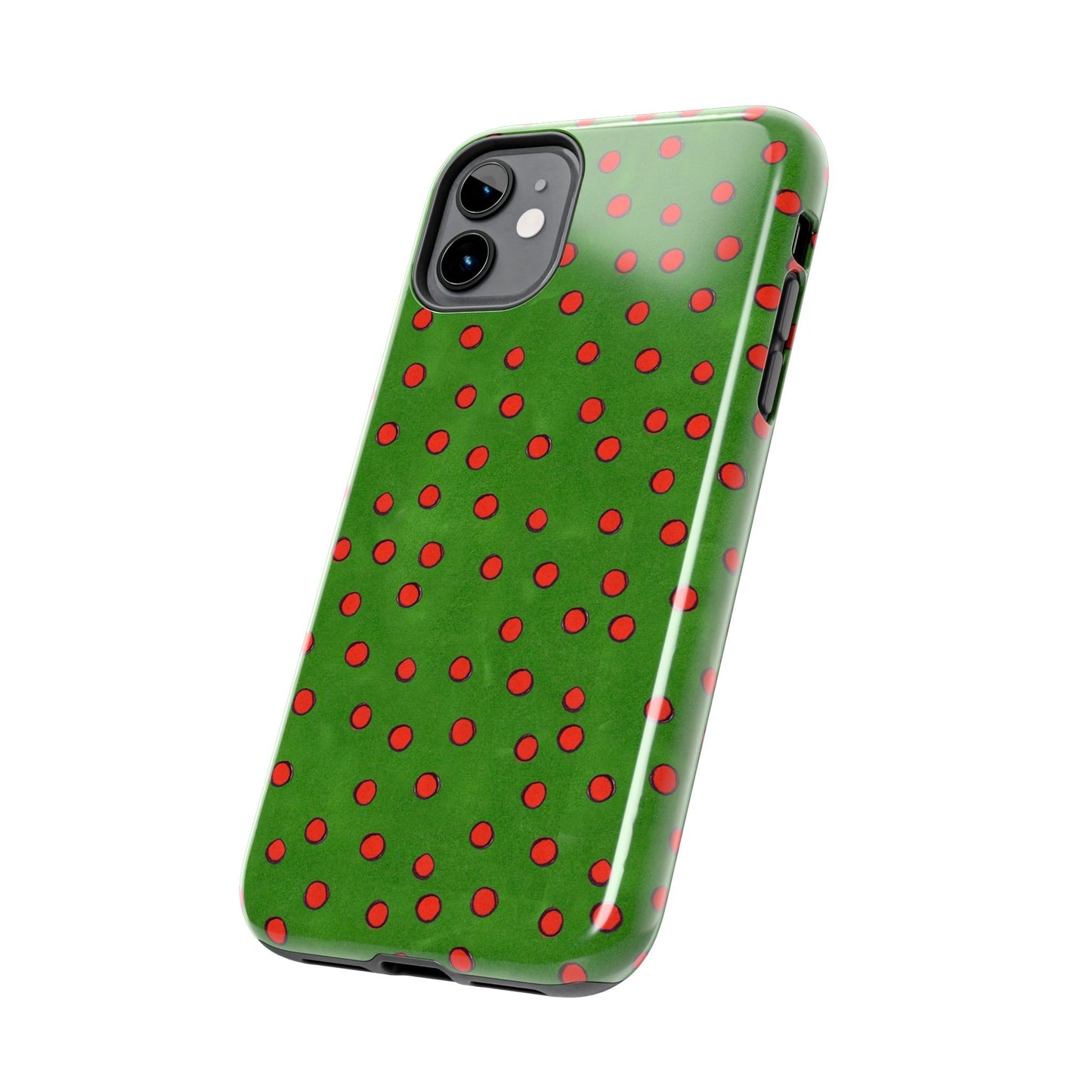 Dinky Dots Green / Red Phone Case