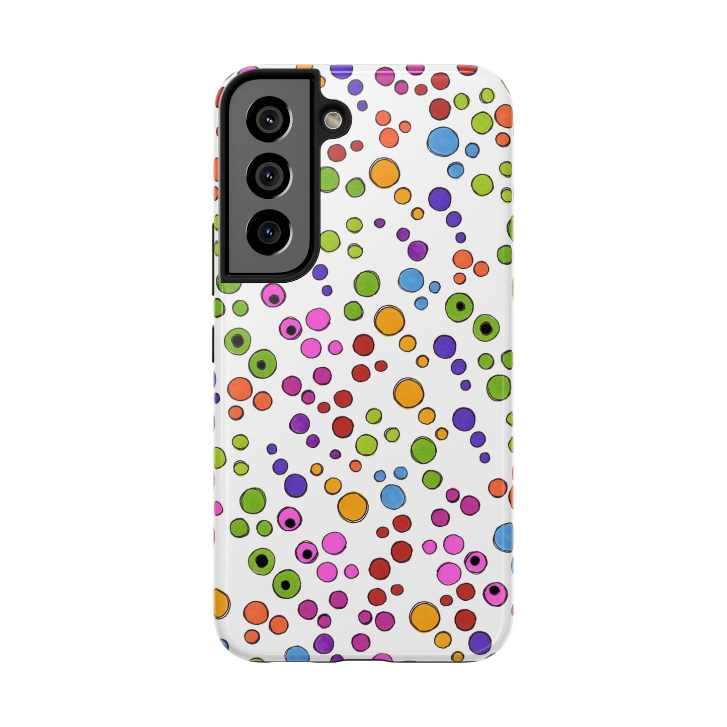 Dog Dots White / Multi Phone Case