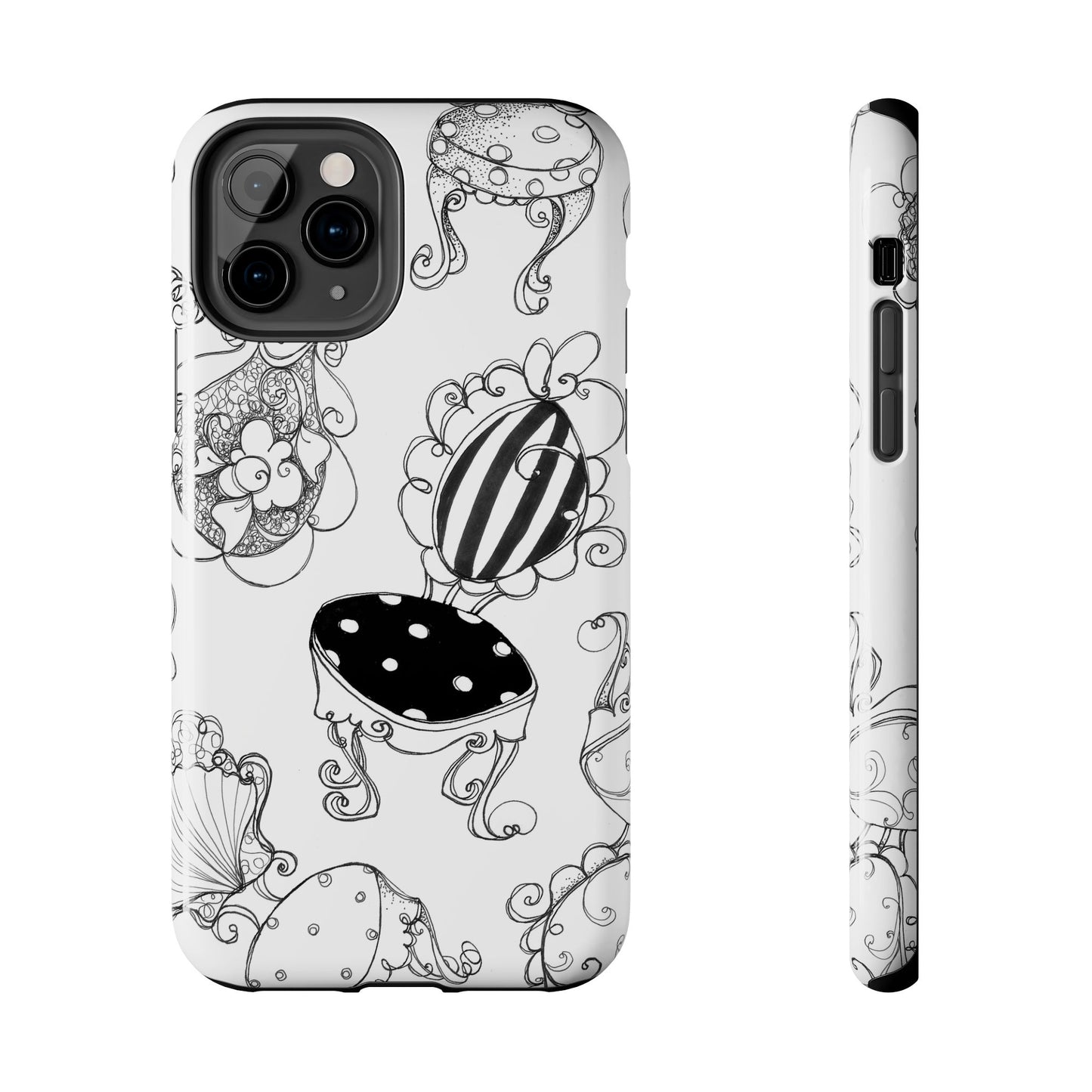Bistro Chairs White Phone Case
