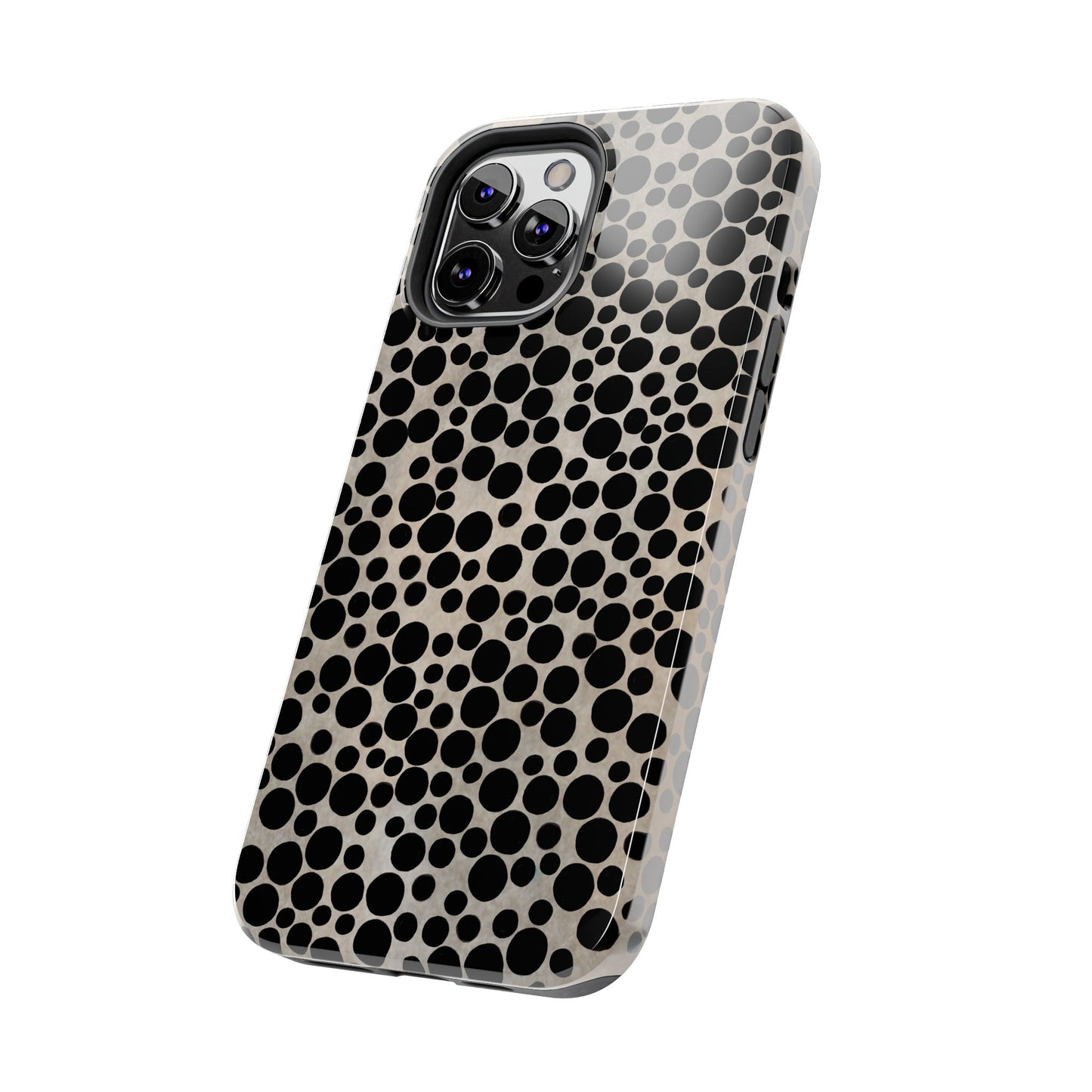 Felt Dots Silver Phone Case
