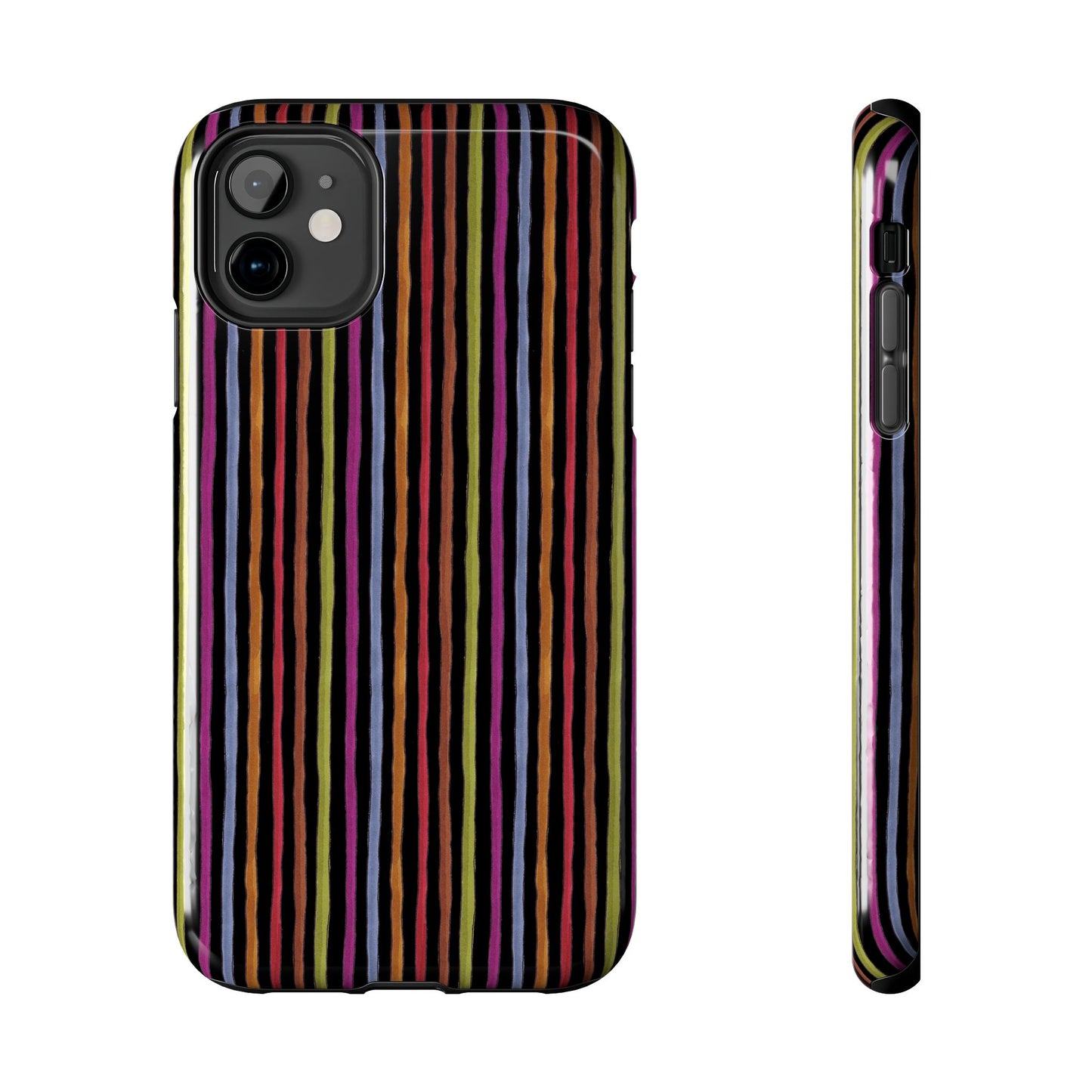 Stripe Black Phone Case