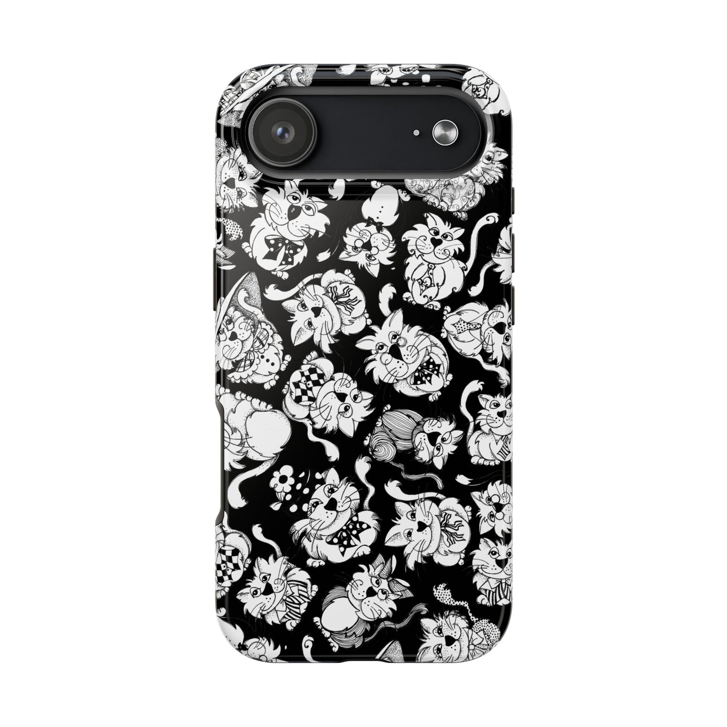 So Kitties Tossed Black Phone Case