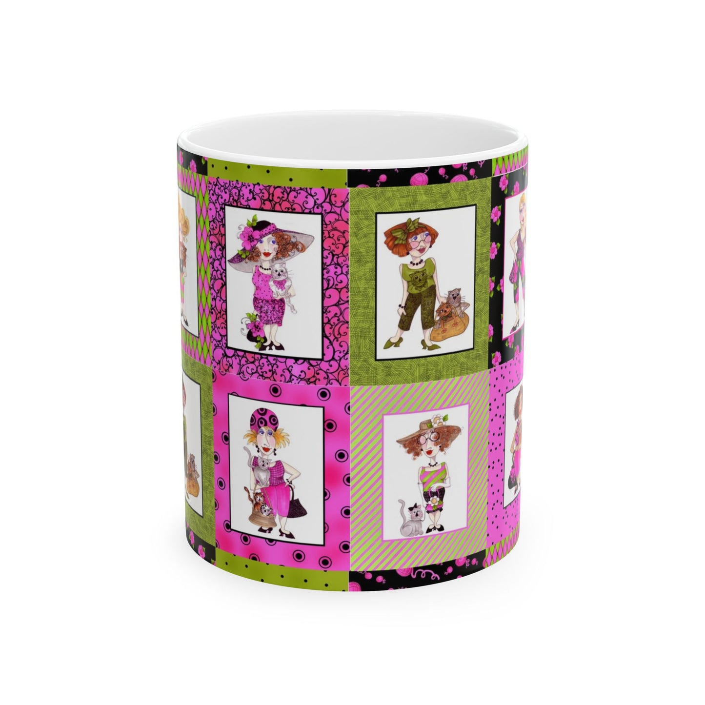 Cat Ladies Cerise Cup