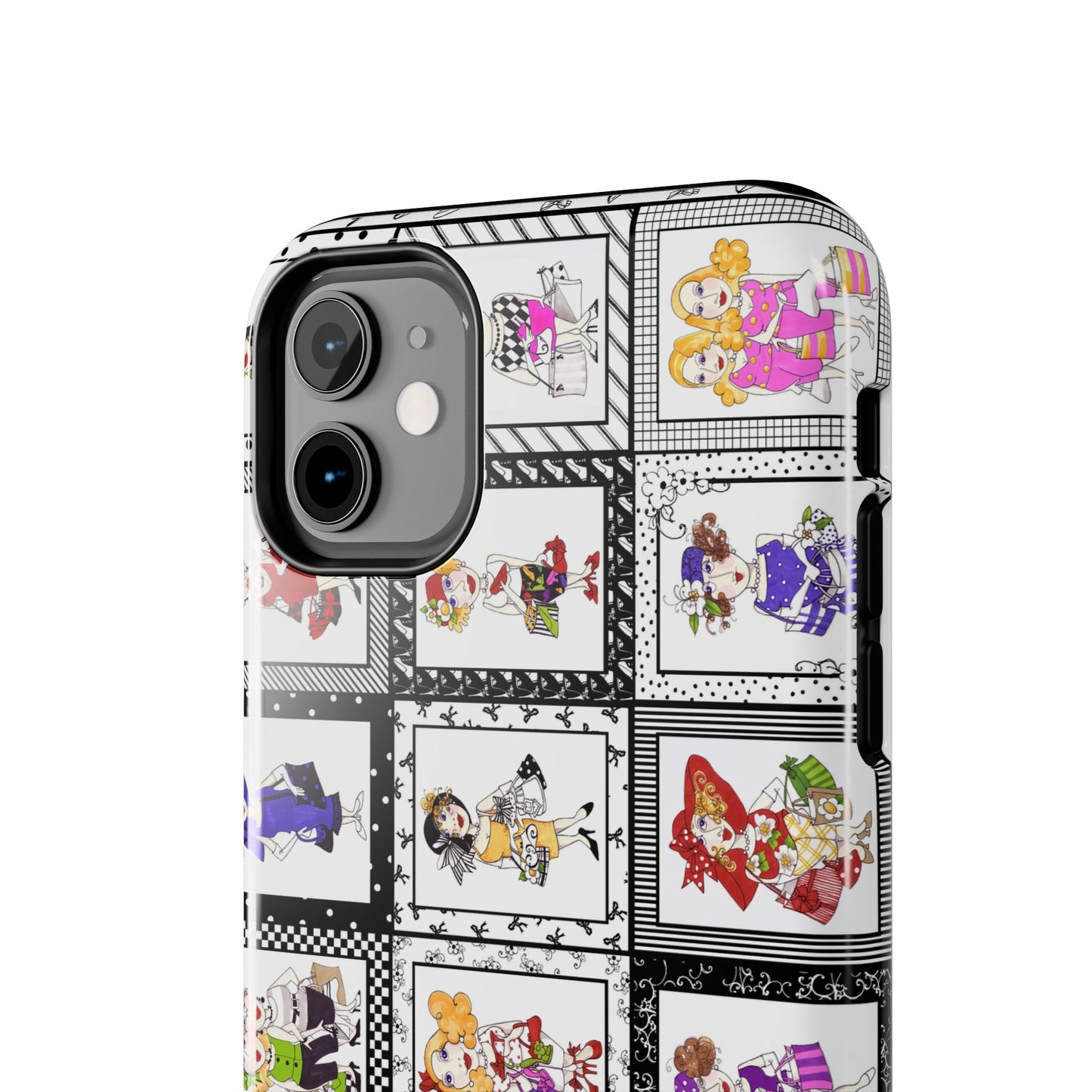 Gone Shopping White / Black Phone Case